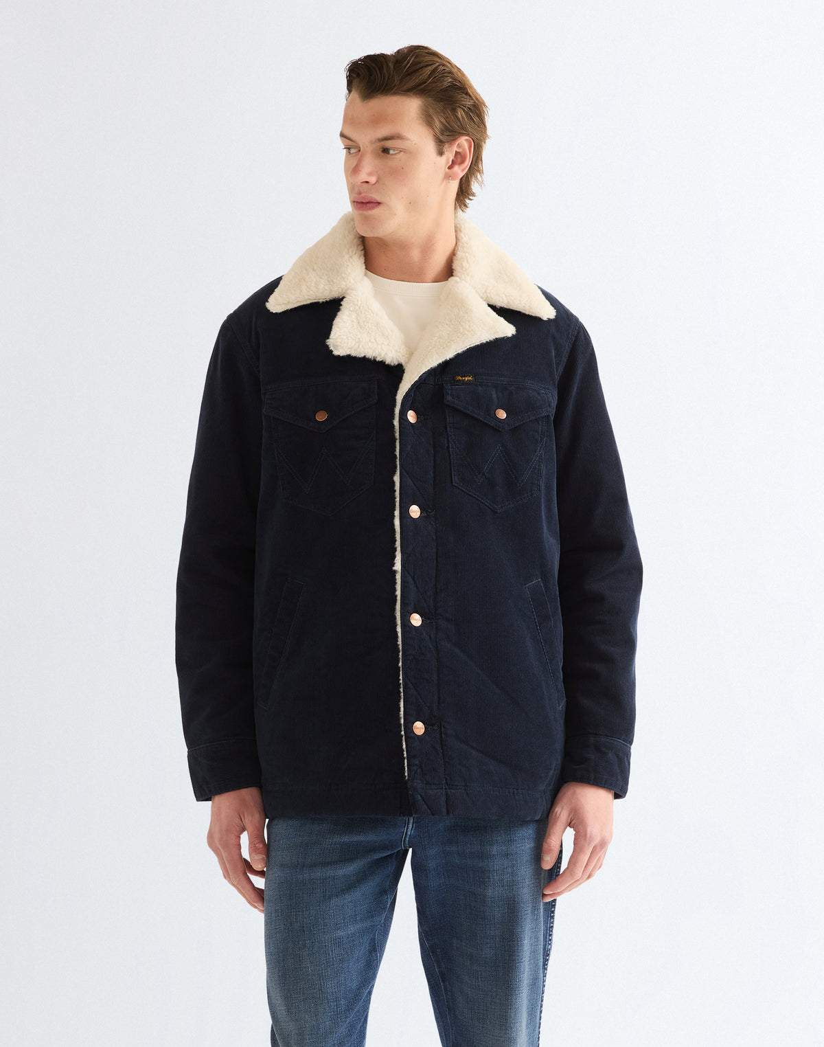 Sherpajacke Wrange in Dark Sapphire Jacken Wrangler