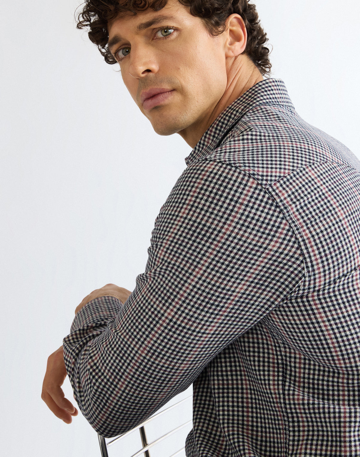 Langarmhemd Western in Red Indigo Hemden Wrangler