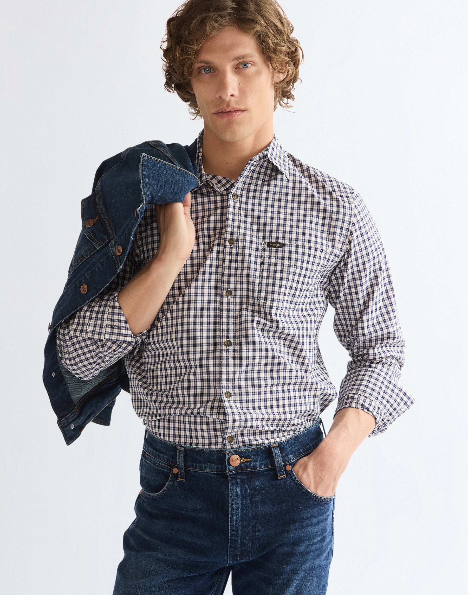 Langarmhemd 1 Pkt in Rose Brown Hemden Wrangler