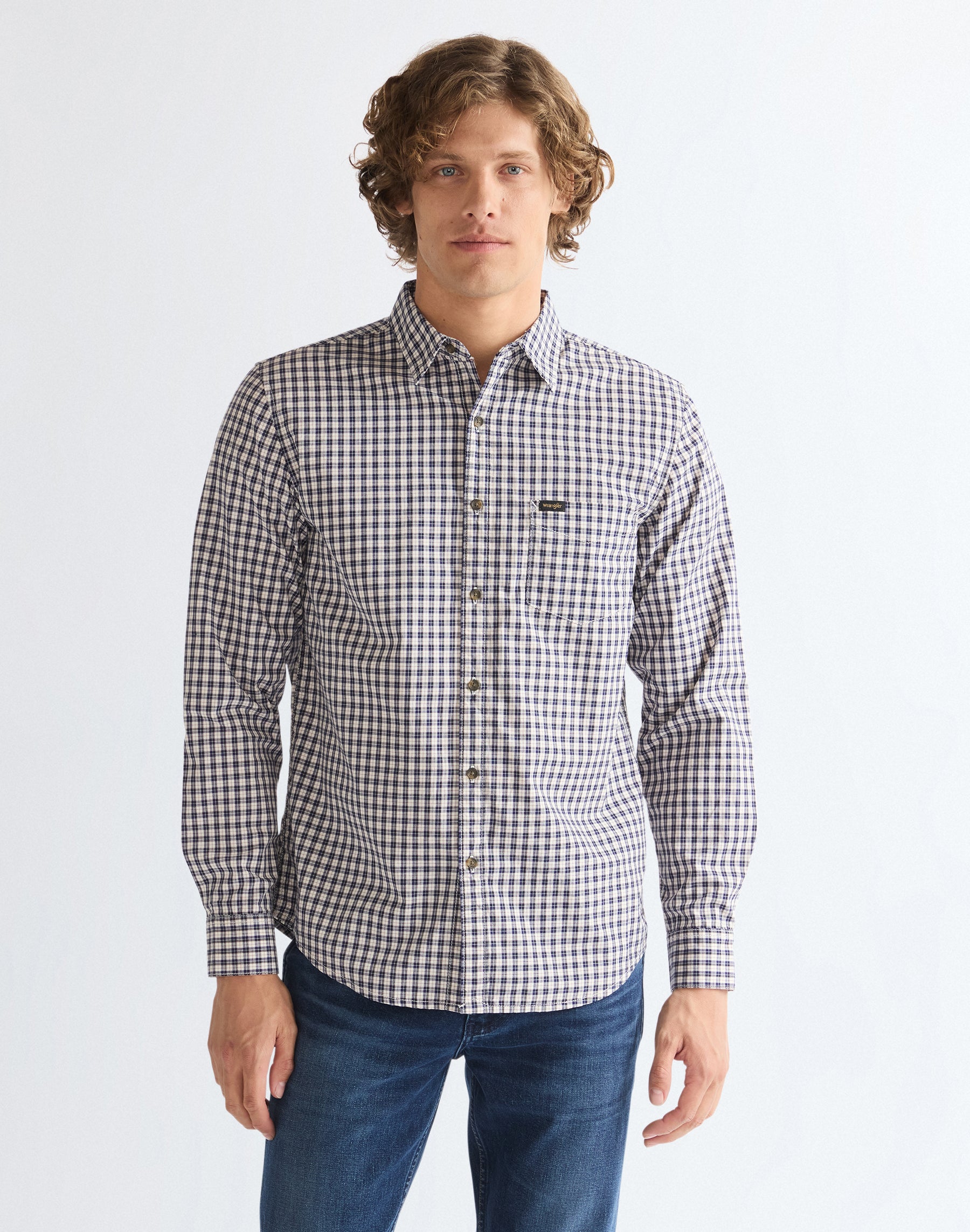 Langarmhemd 1 Pkt in Rose Brown Hemden Wrangler