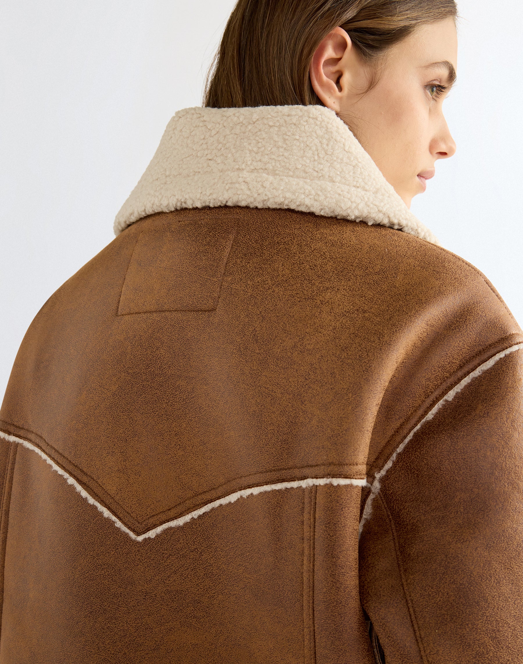 Wintermantel Wrange in Medium Brown Jacken Wrangler