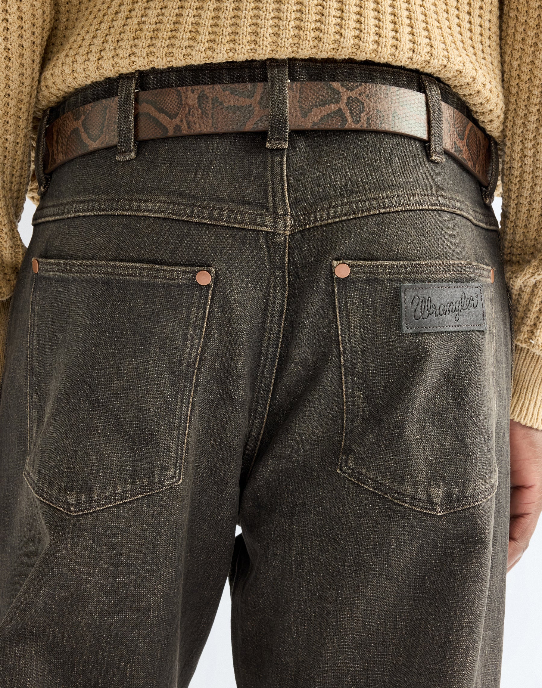 Gürtel Snake in Dark Brown Gürtel Wrangler
