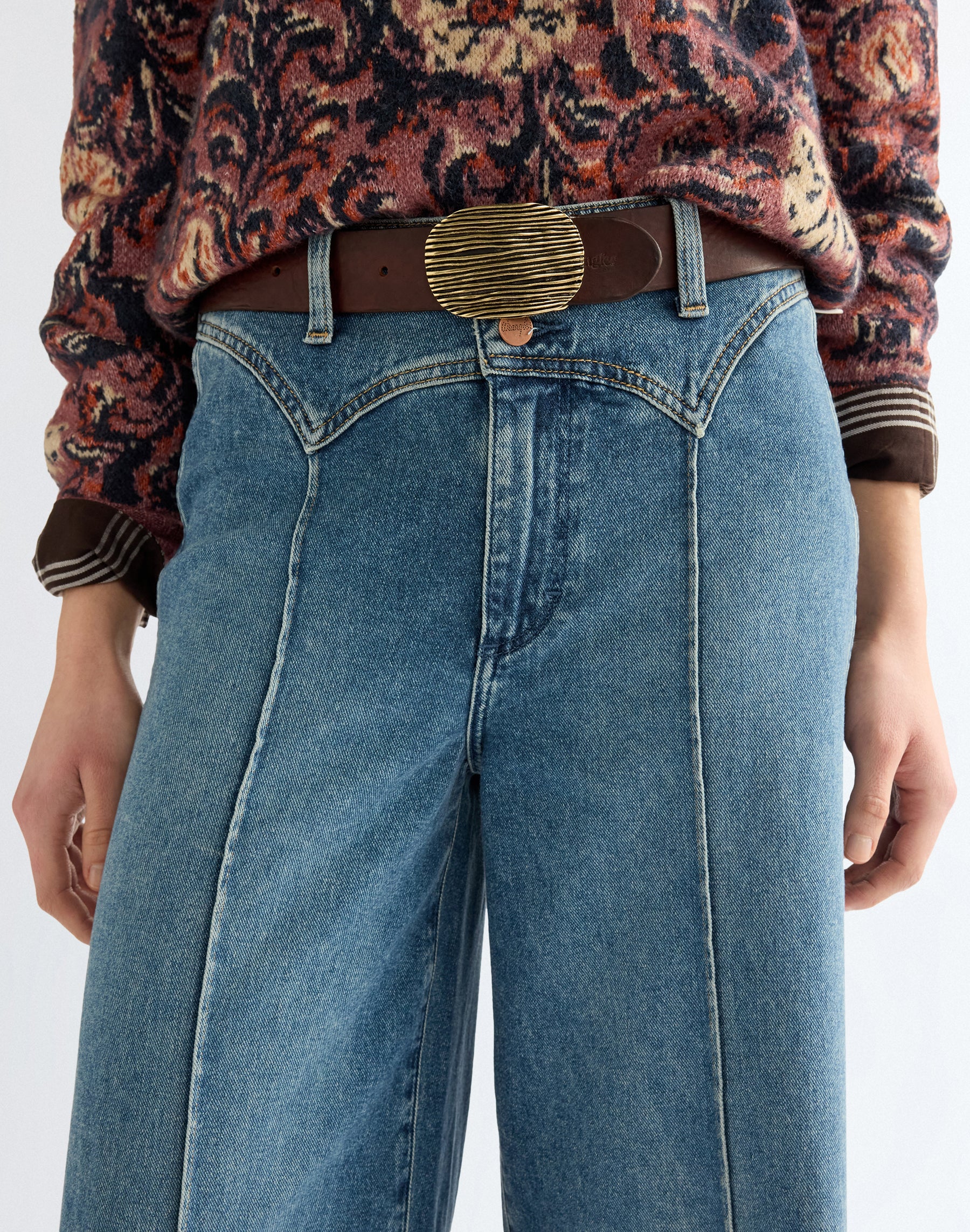 Gürtel Oval in Brown Gürtel Wrangler