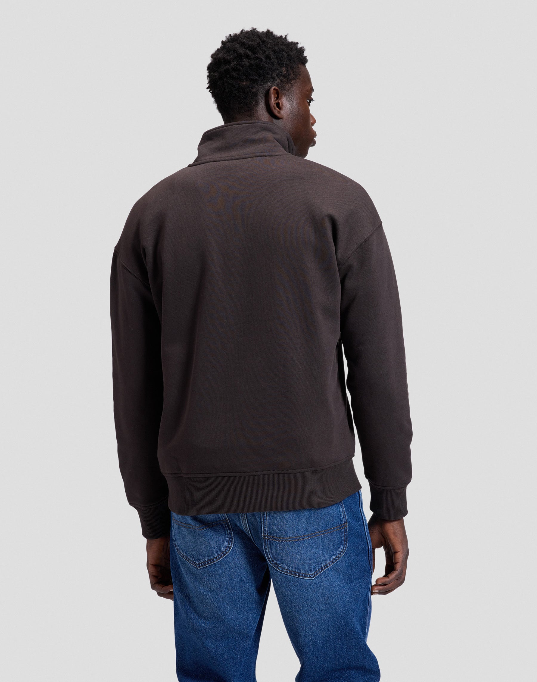 Sweatshirt Workwear Half Zip in Chocolate Torte Sweatshirts Lee