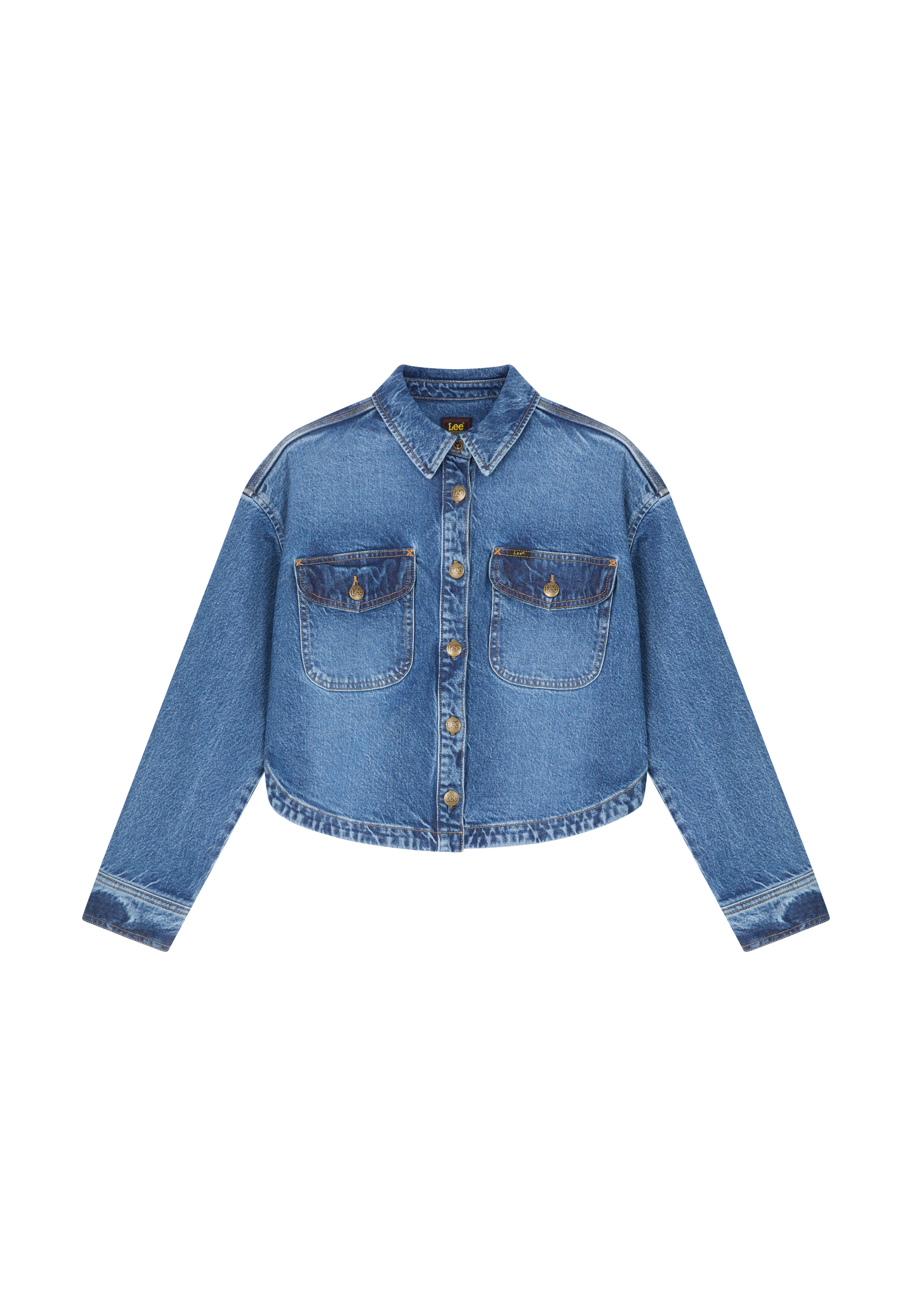 Hemd Flap Pocket in Vintage Blues Hemden Lee