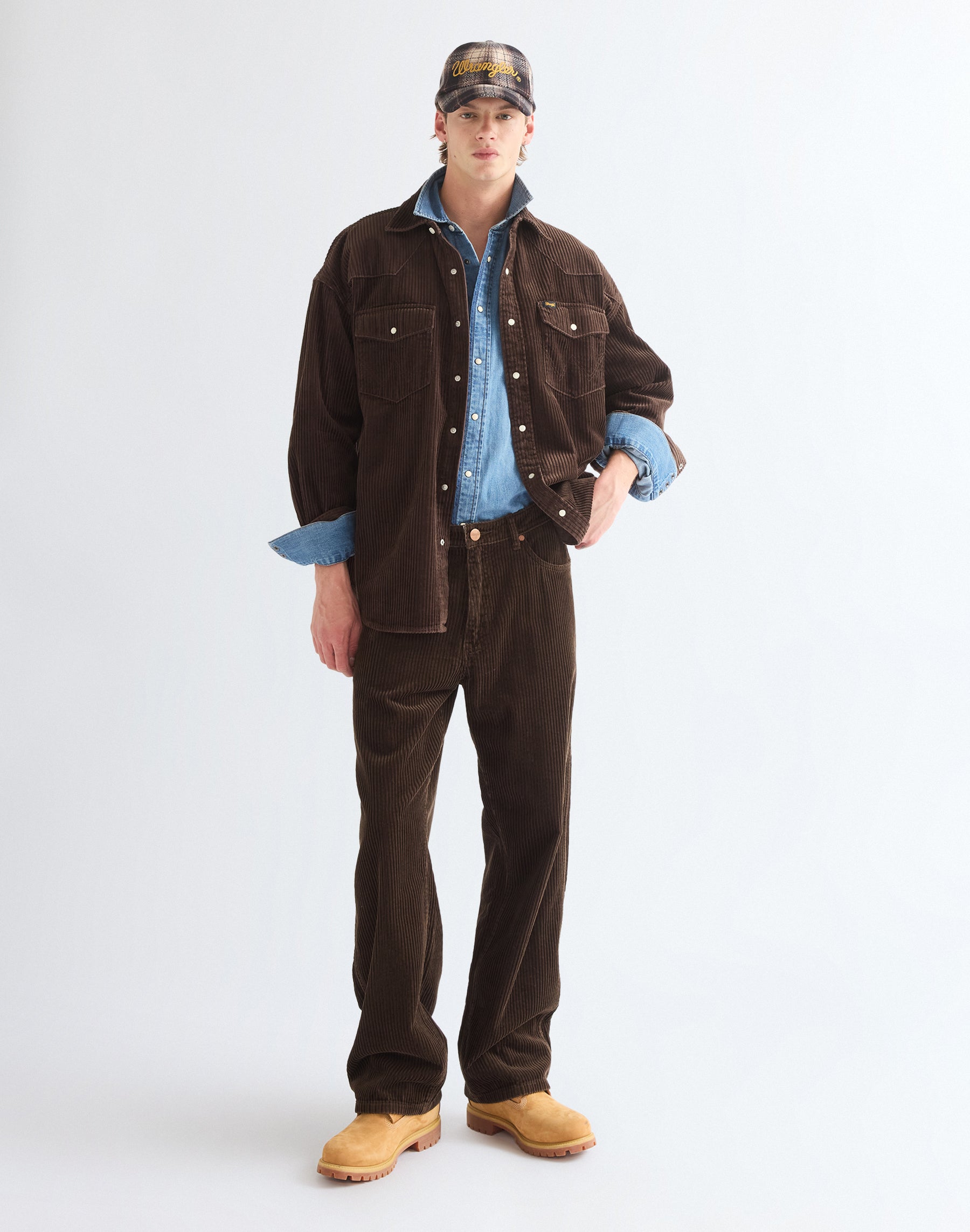 Cap Rope Logo in Chocolate Torte Caps Wrangler
