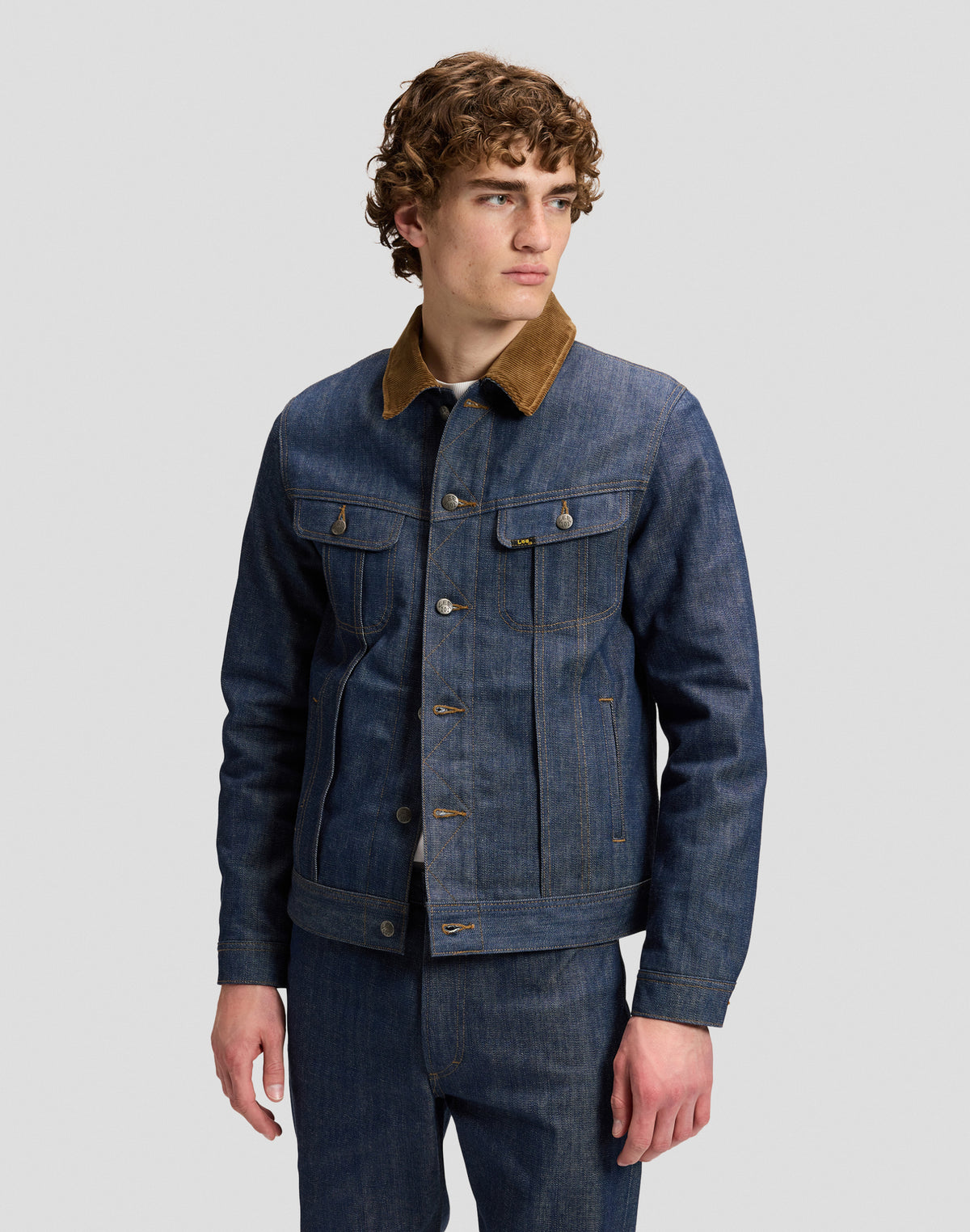 Jeansjacke 101 Storm Rider in Red Casted Lht Jacken Lee