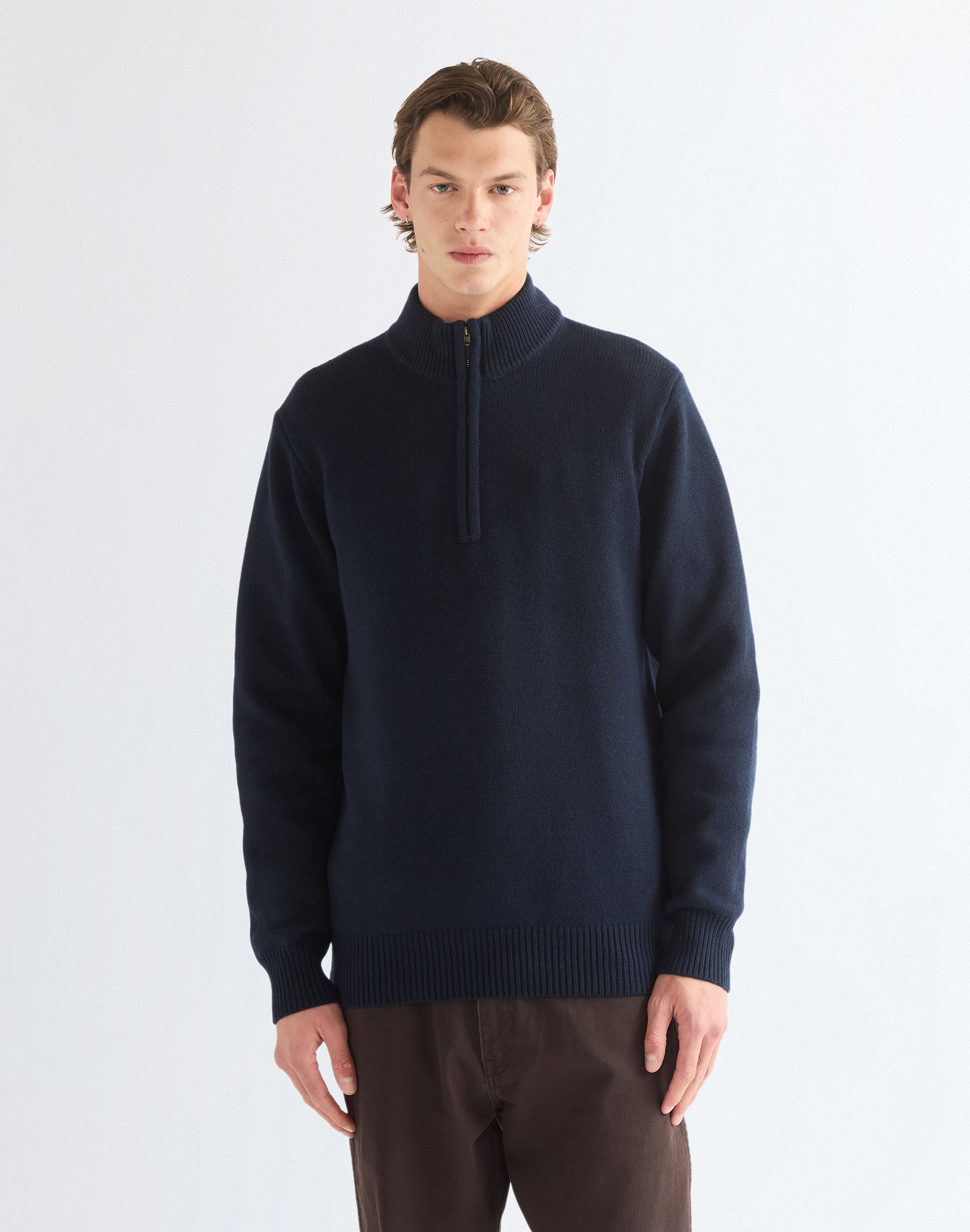 Pullover Quarter Zip in Dark Sapphire Pullover Wrangler