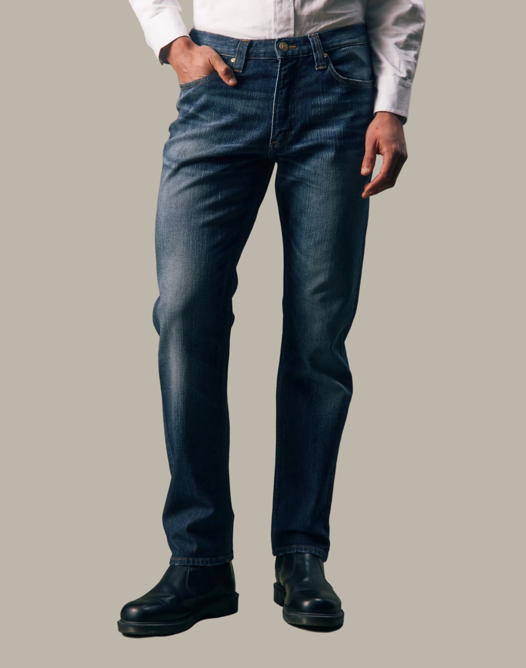 Jeans Regular Tapered in Gold Sunday Jeans Lee
