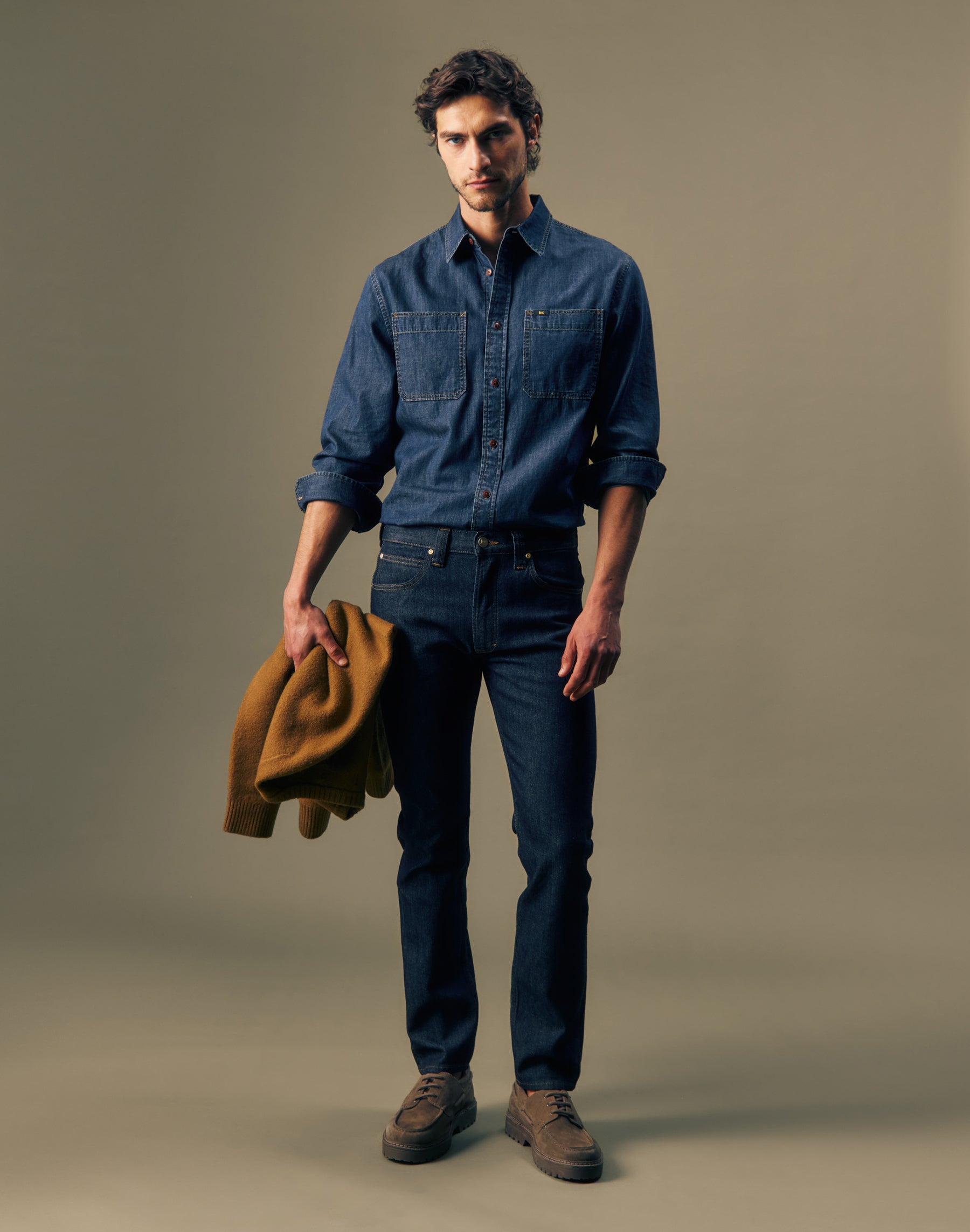 Jeans Slim Straight in Pure Gold Jeans Lee