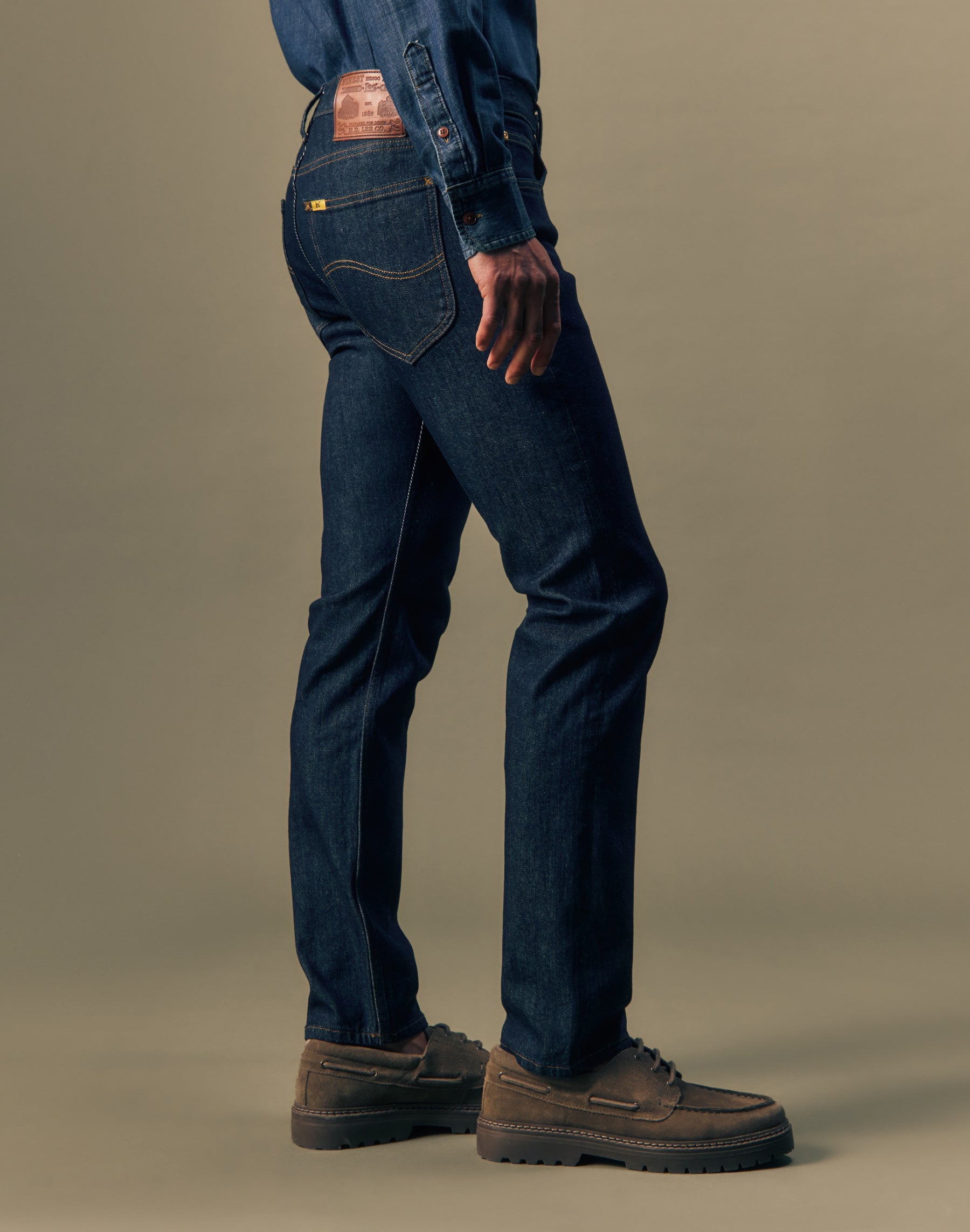 Jeans Slim Straight in Pure Gold Jeans Lee