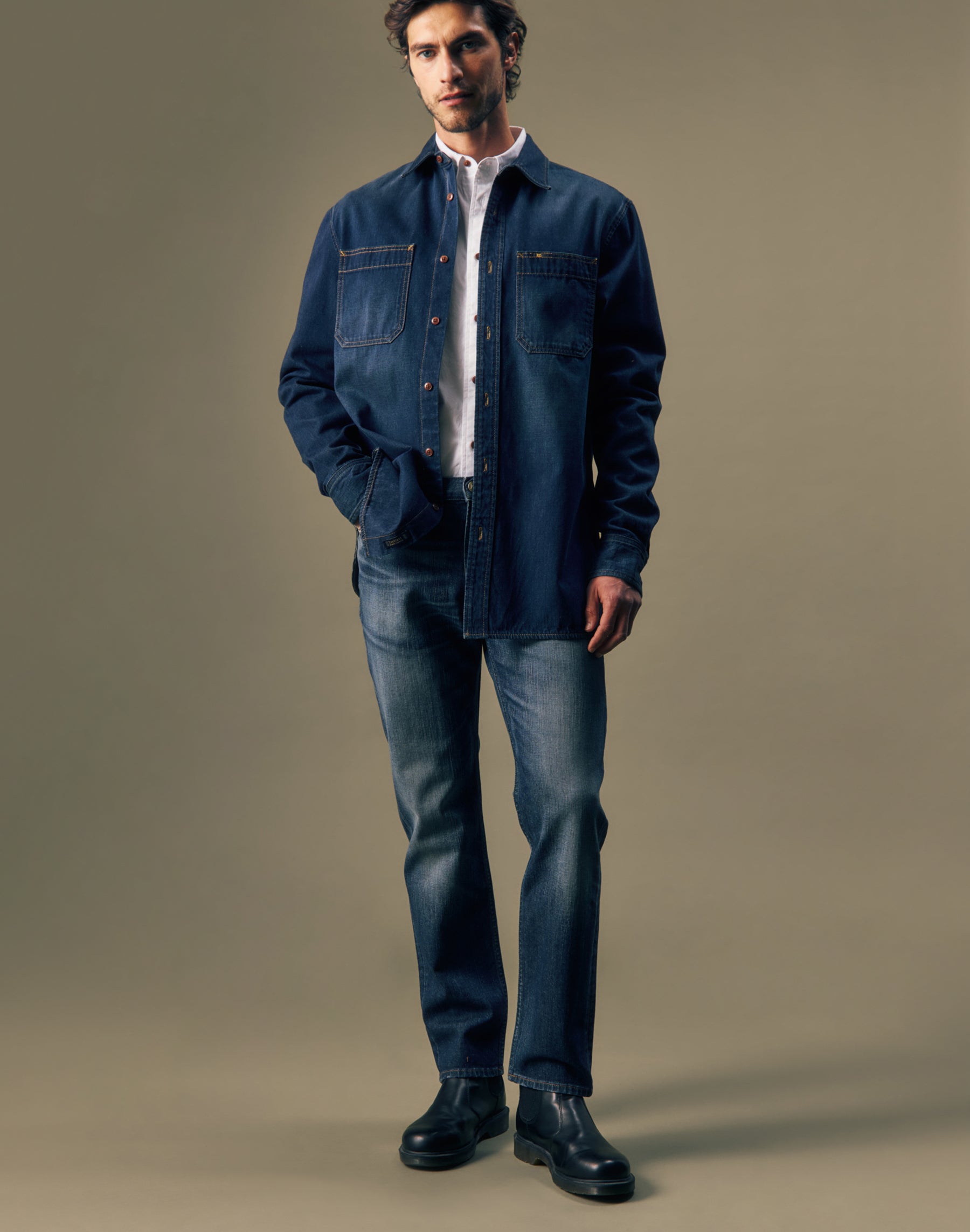 Jeanshemd in Golden Age Hemden Lee