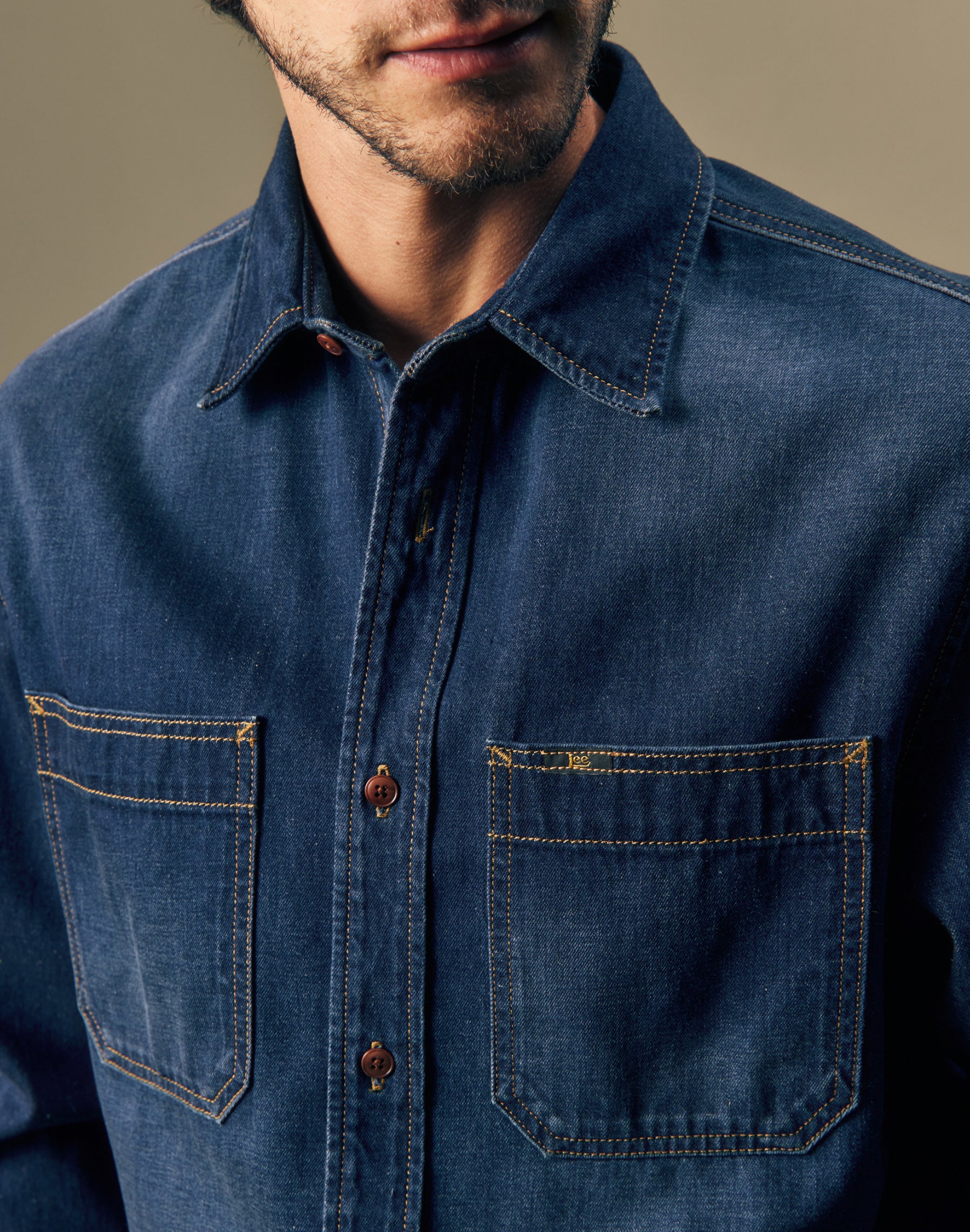 Jeanshemd in Golden Age Hemden Lee