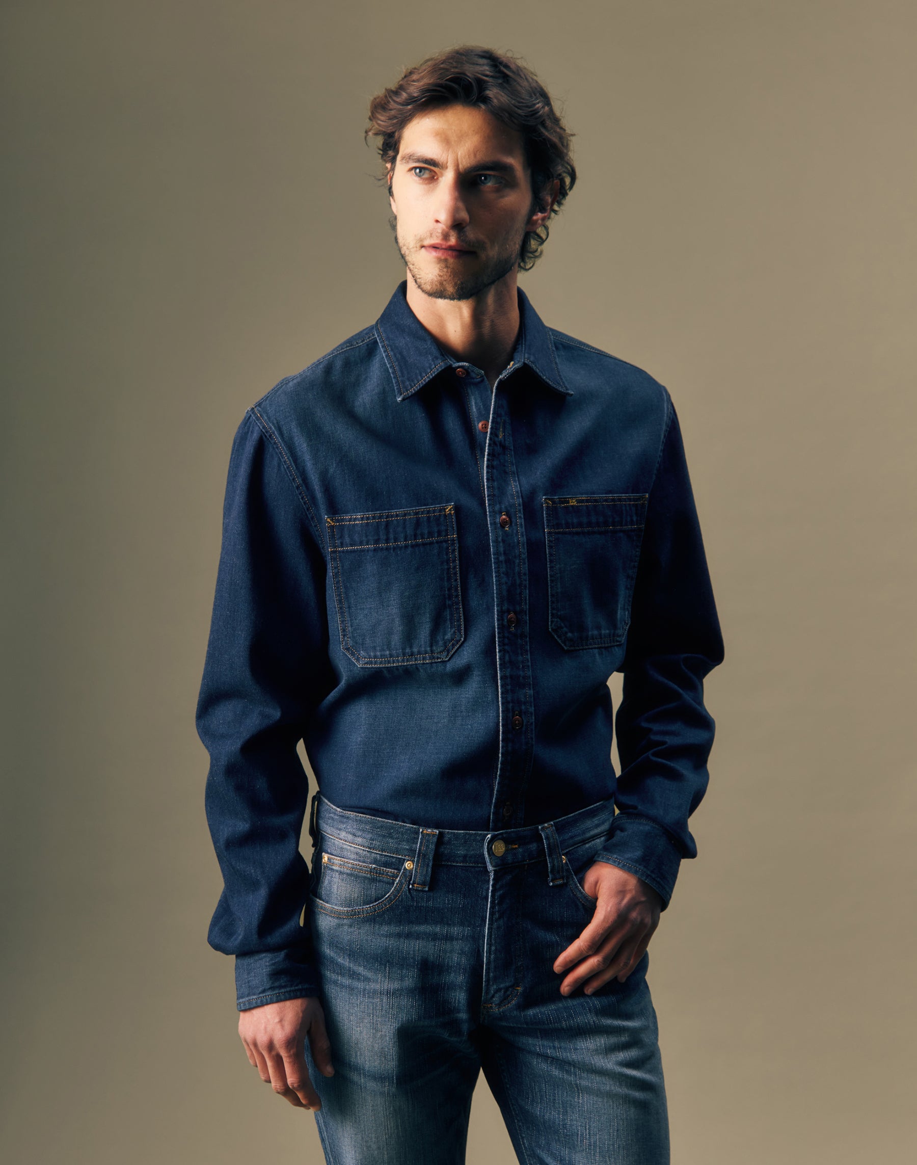 Jeanshemd in Golden Age Hemden Lee