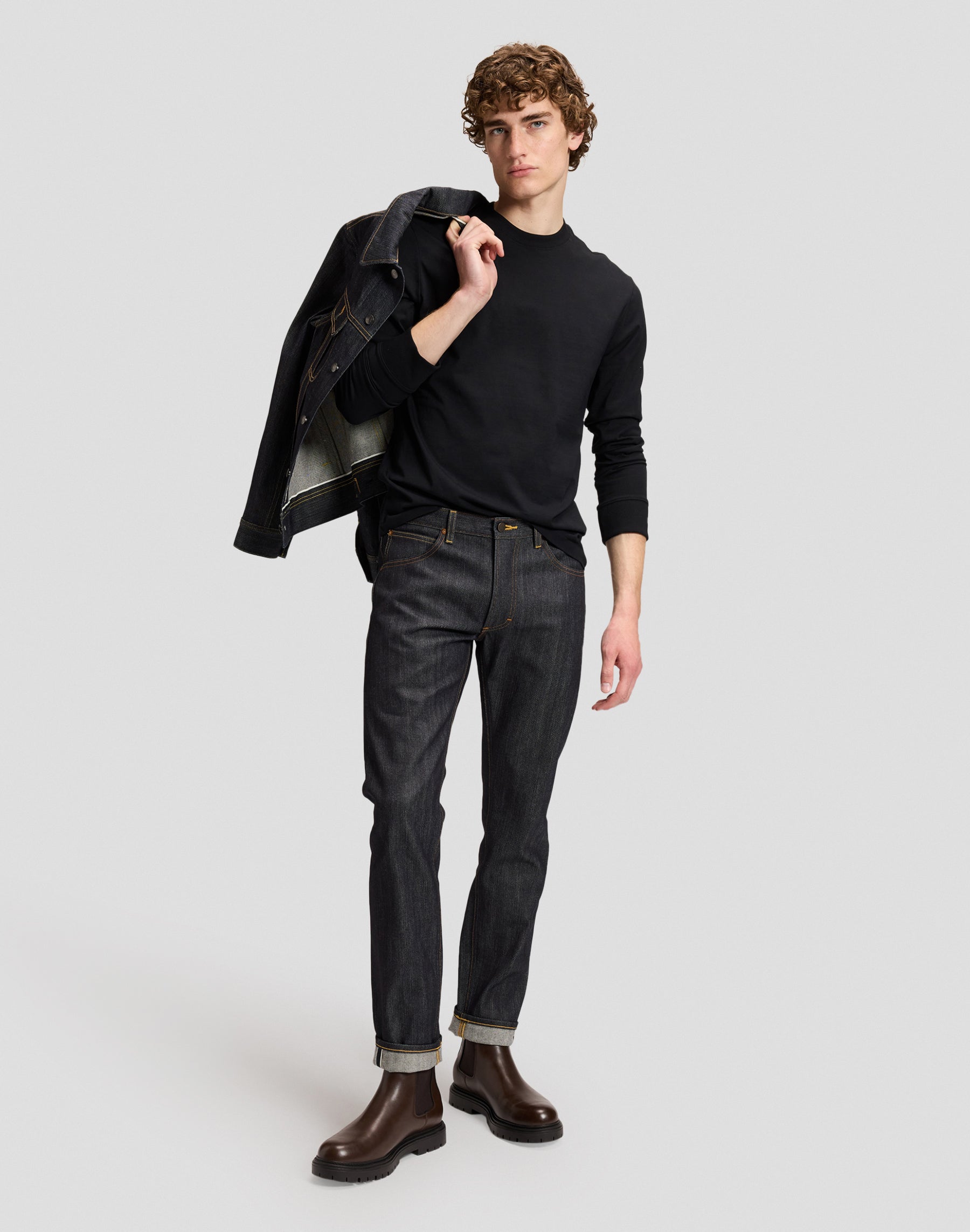 Langarmshirt 101 in Black T-Shirts Lee