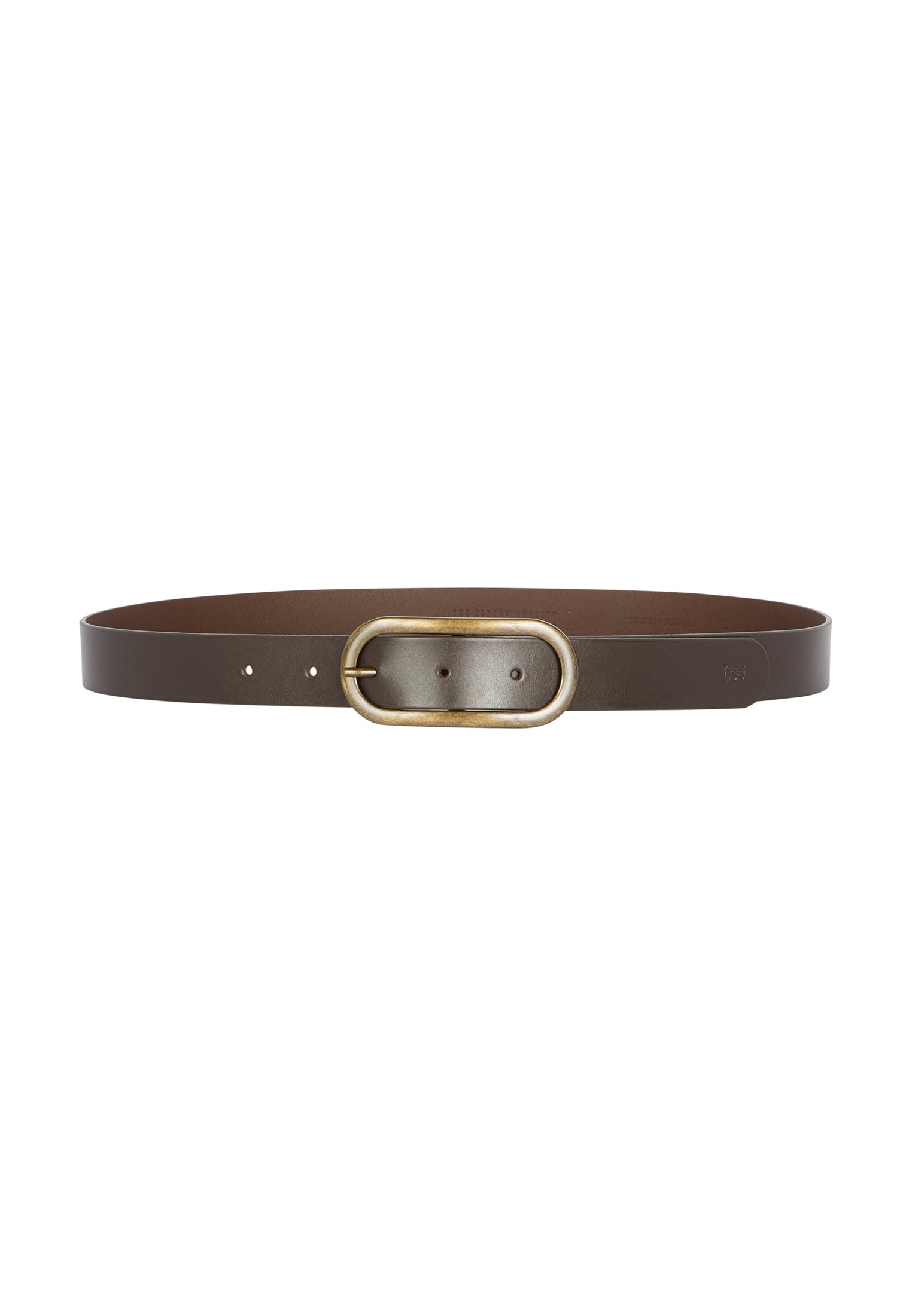 Gürtel Oval Buckle in Dark Brown Gürtel Lee
