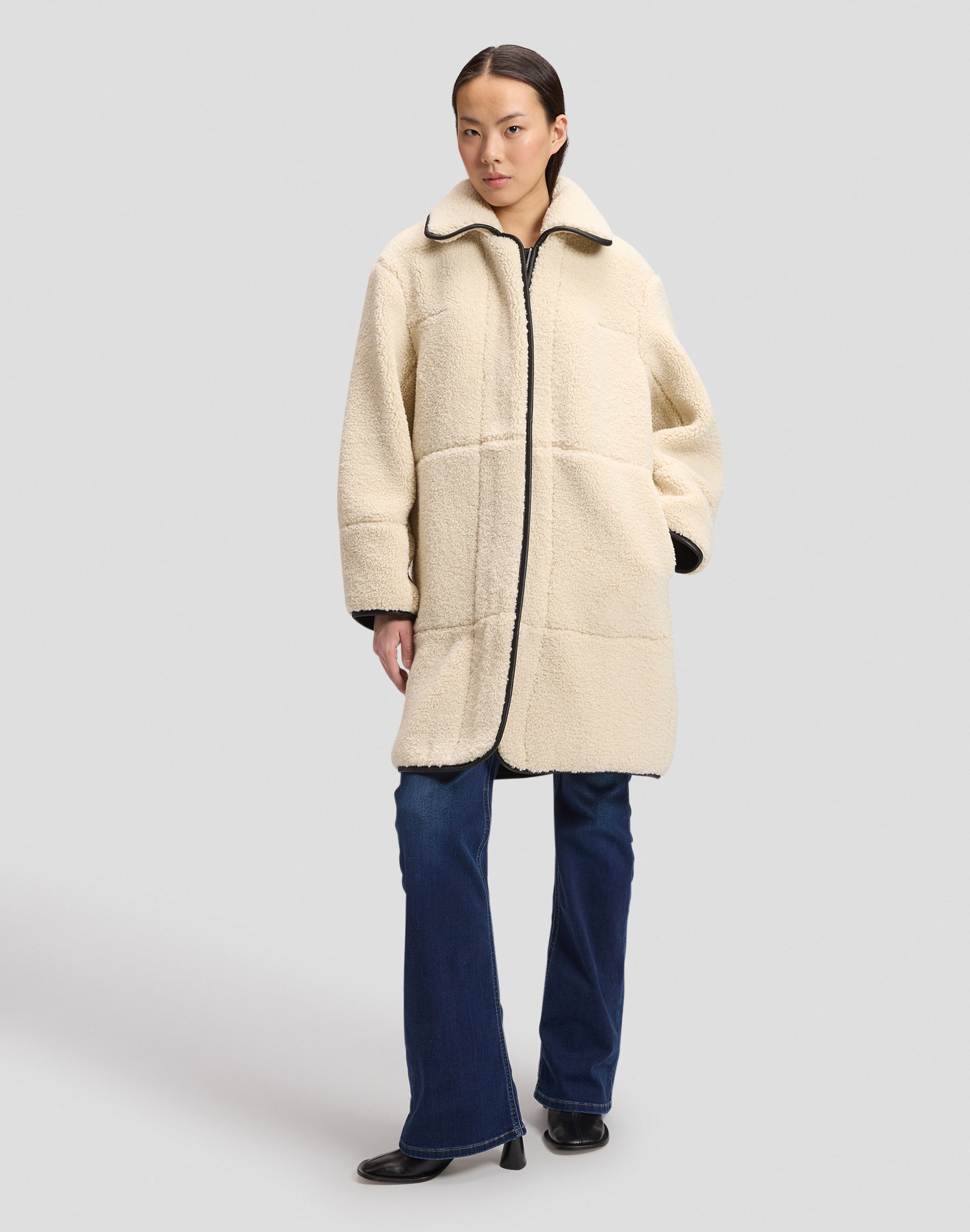 Wintermantel Teddy Coat in Warm Ecru Jacken Lee