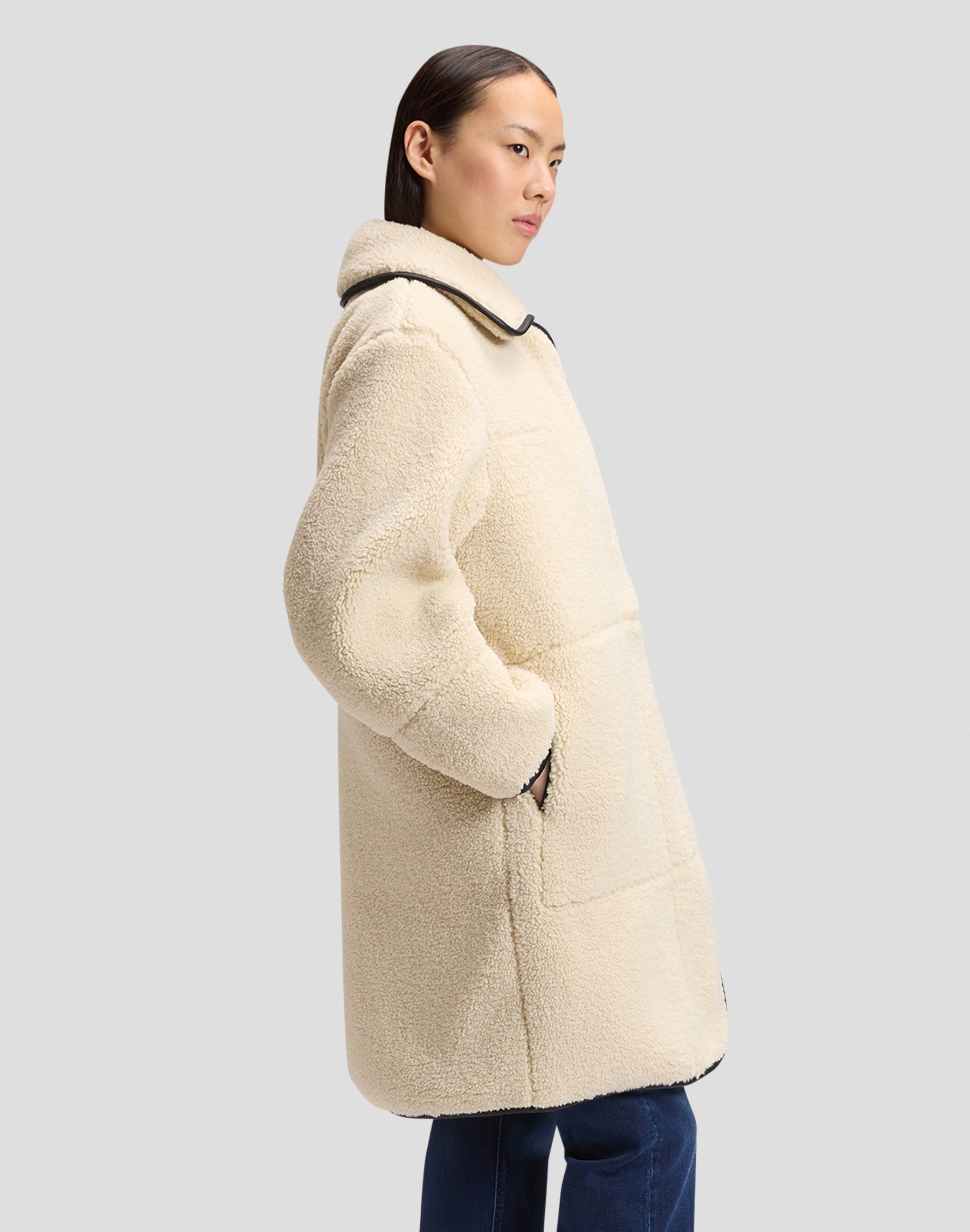 Wintermantel Teddy Coat in Warm Ecru Jacken Lee