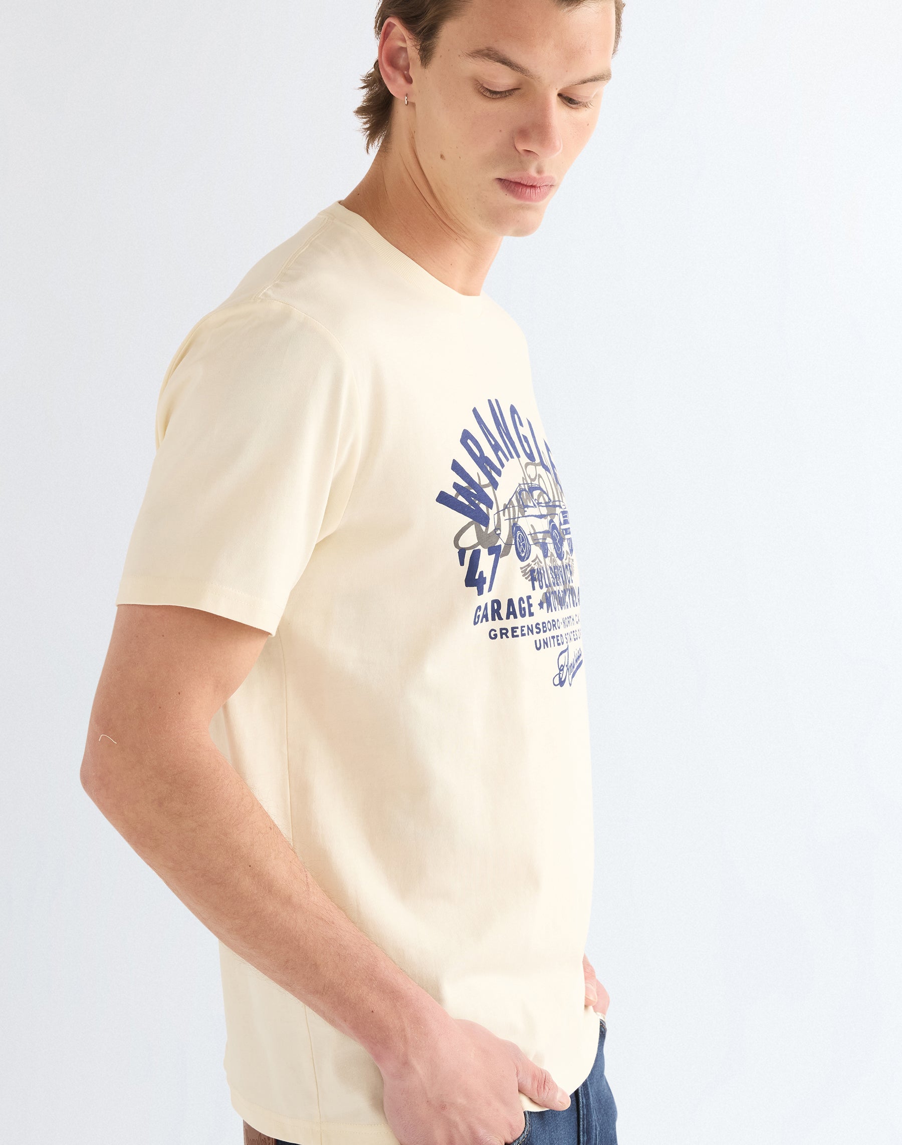 T-Shirt Americana in Antique White T-Shirts Wrangler