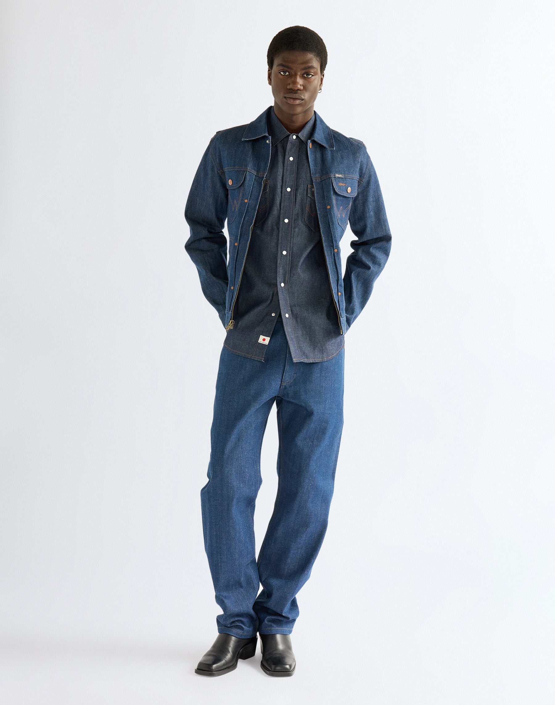 Jeans 13Mwz in Indigo Raw Jeans Wrangler