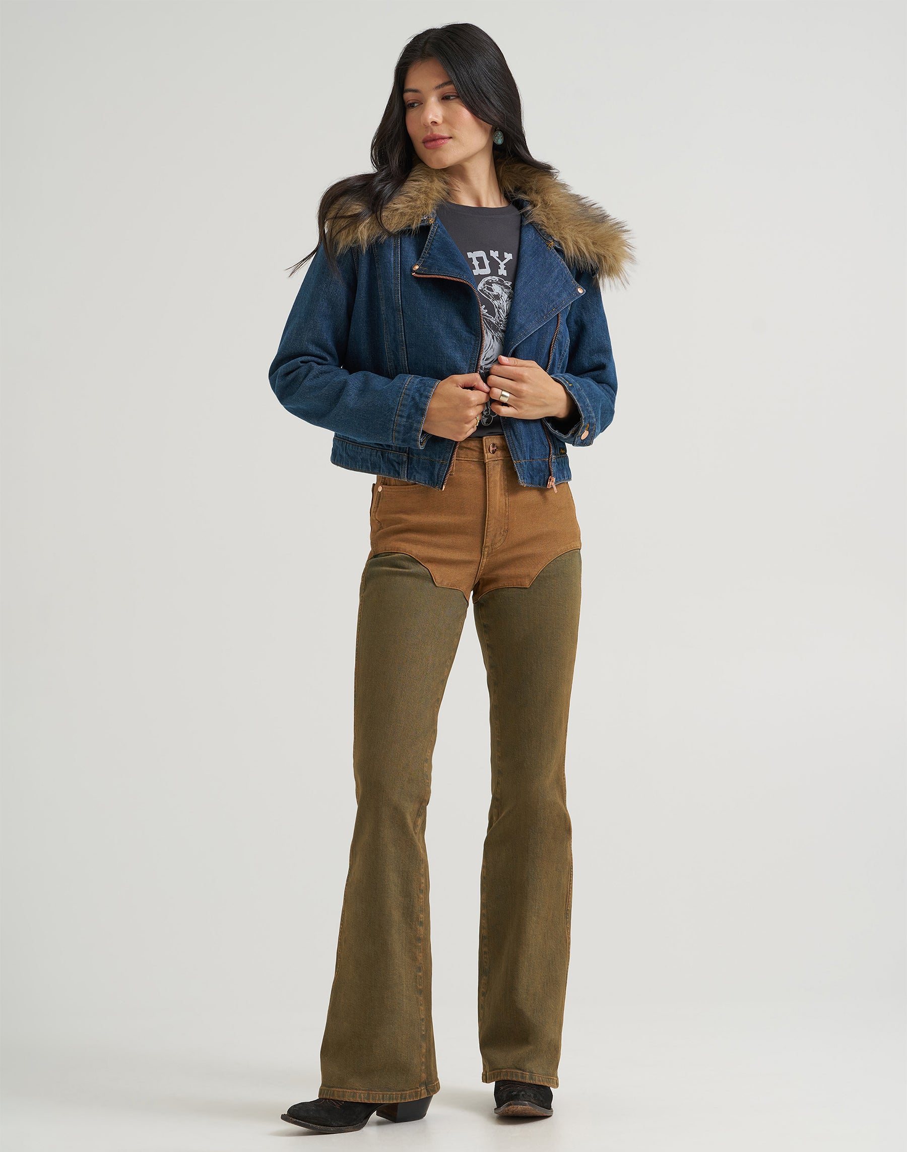 Jeansjacke Moto in Denim Jacken Wrangler