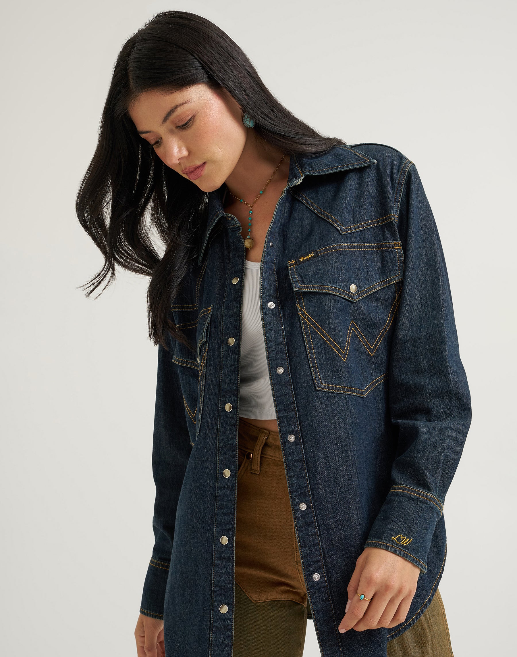 Jeanshemd Boyfriend in Sandrider Hemden Wrangler