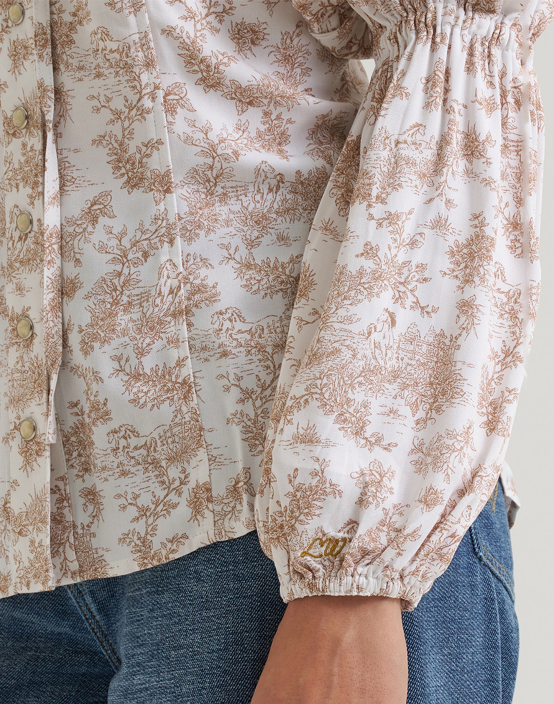 Bluse Lainey in Folk Floral Hemden Wrangler