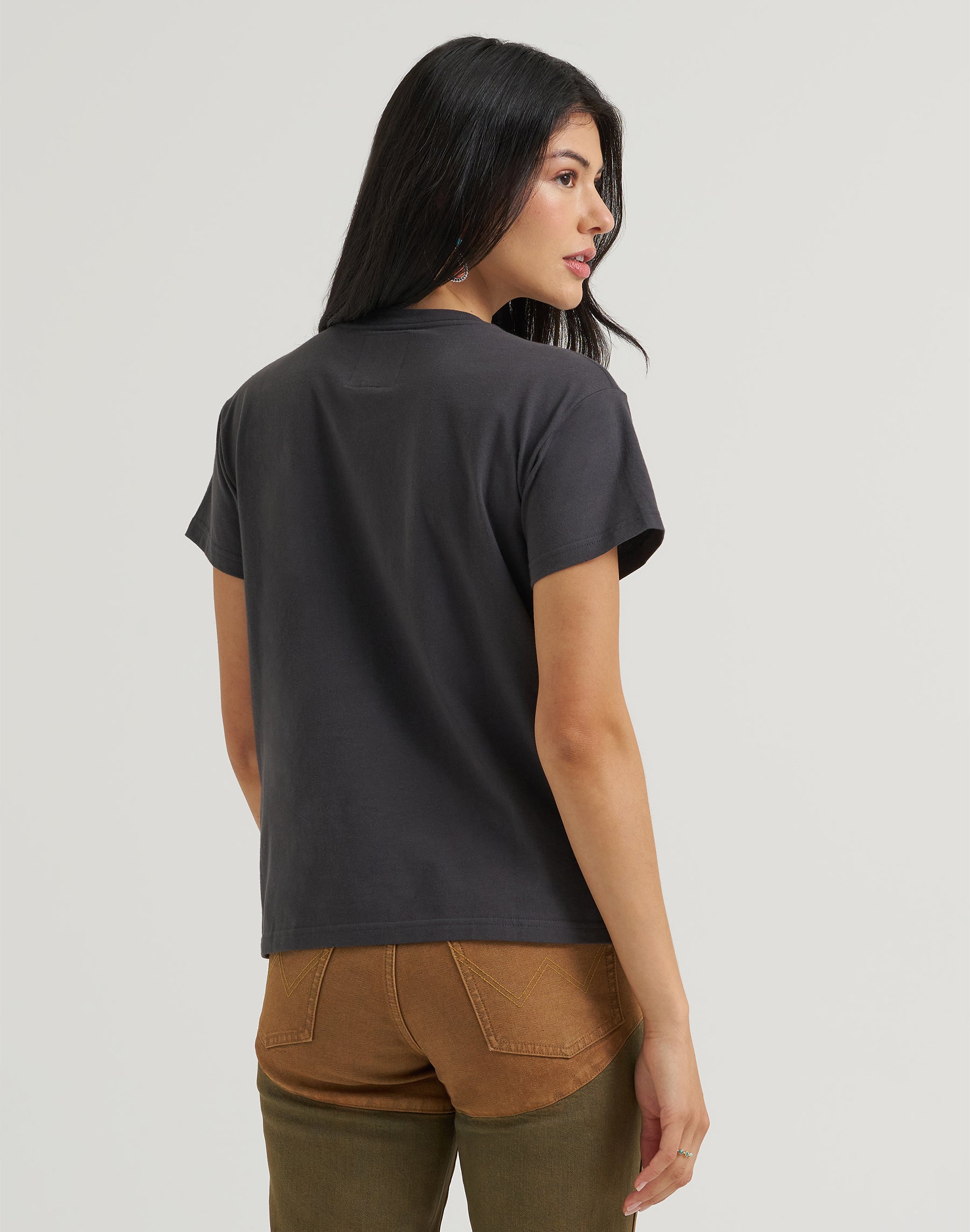 T-Shirt Giddy Up in Black T-Shirts Wrangler