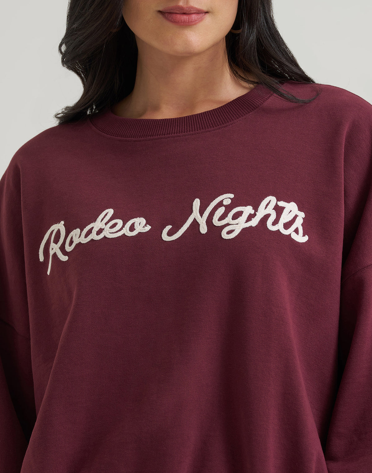 Sweatshirt Rodeo Night in Burgundy Sweatshirts Wrangler
