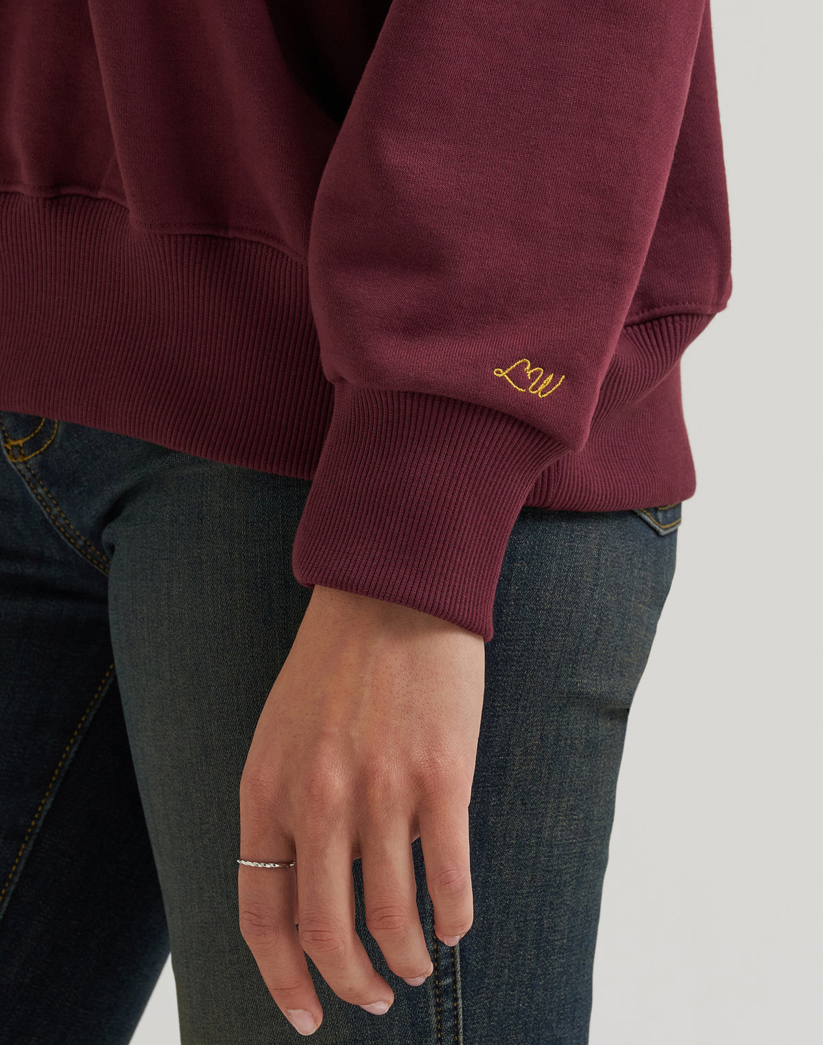 Sweatshirt Rodeo Night in Burgundy Sweatshirts Wrangler