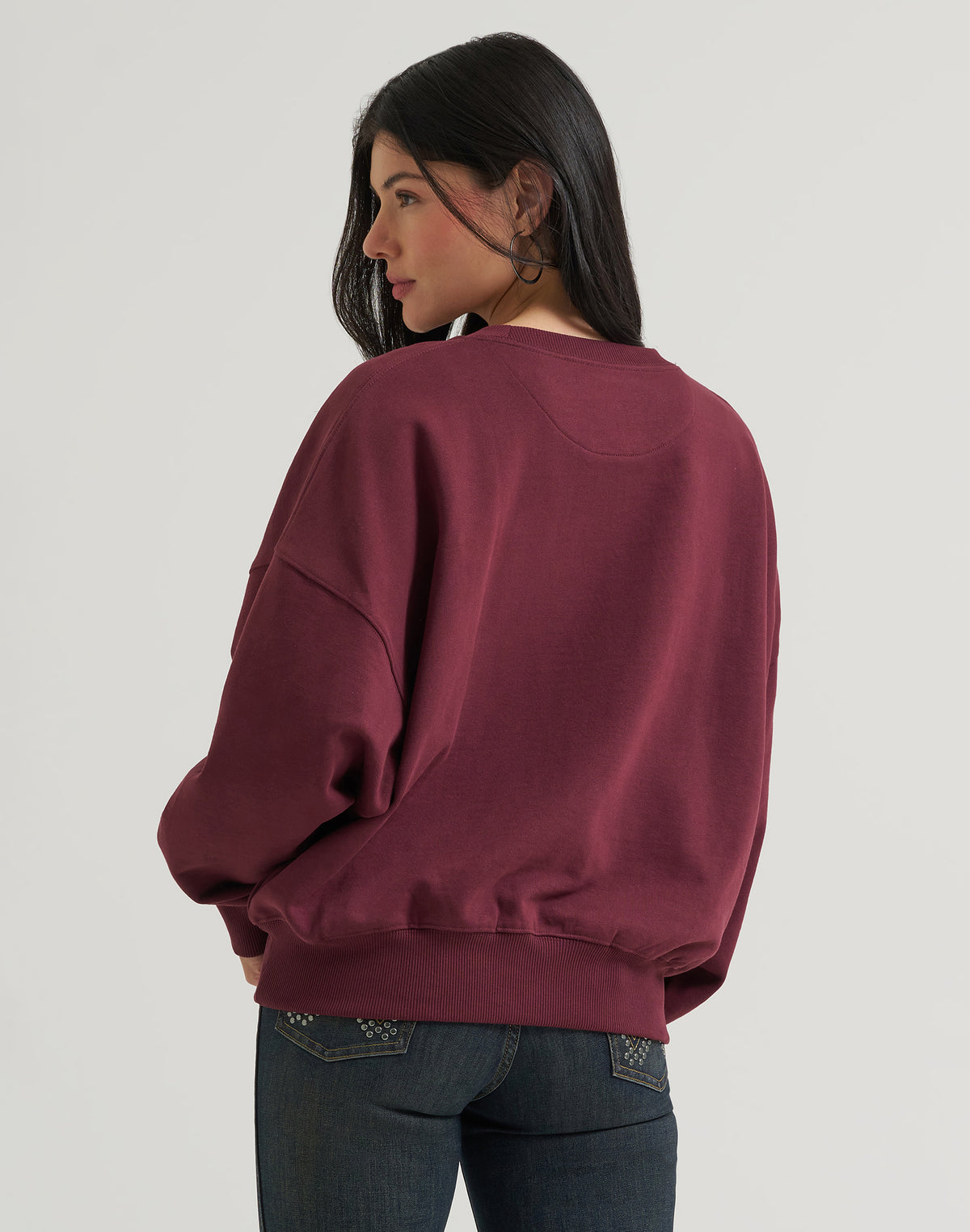 Sweatshirt Rodeo Night in Burgundy Sweatshirts Wrangler
