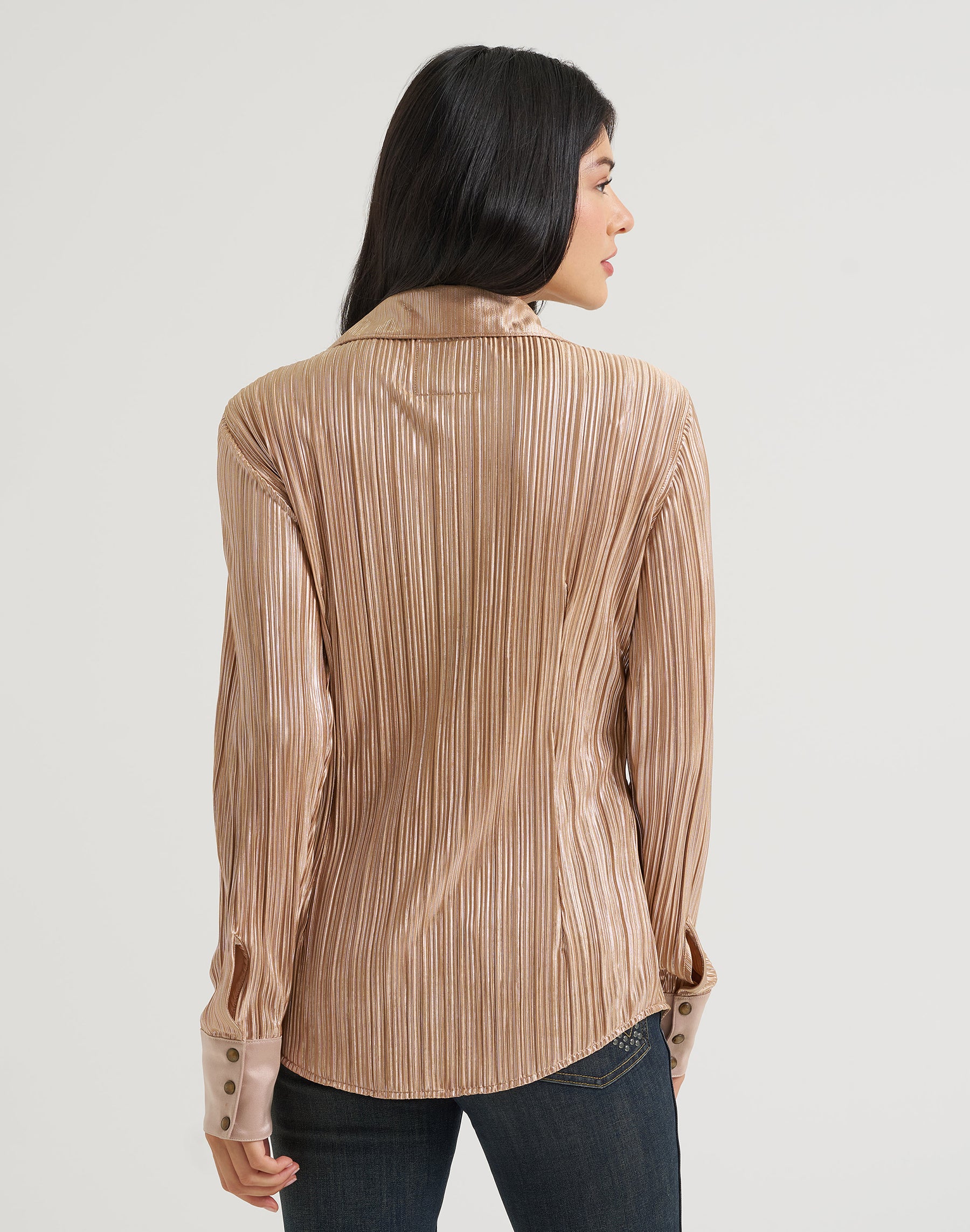 Hemd Lainey Snap in Rose Gold Hemden Wrangler