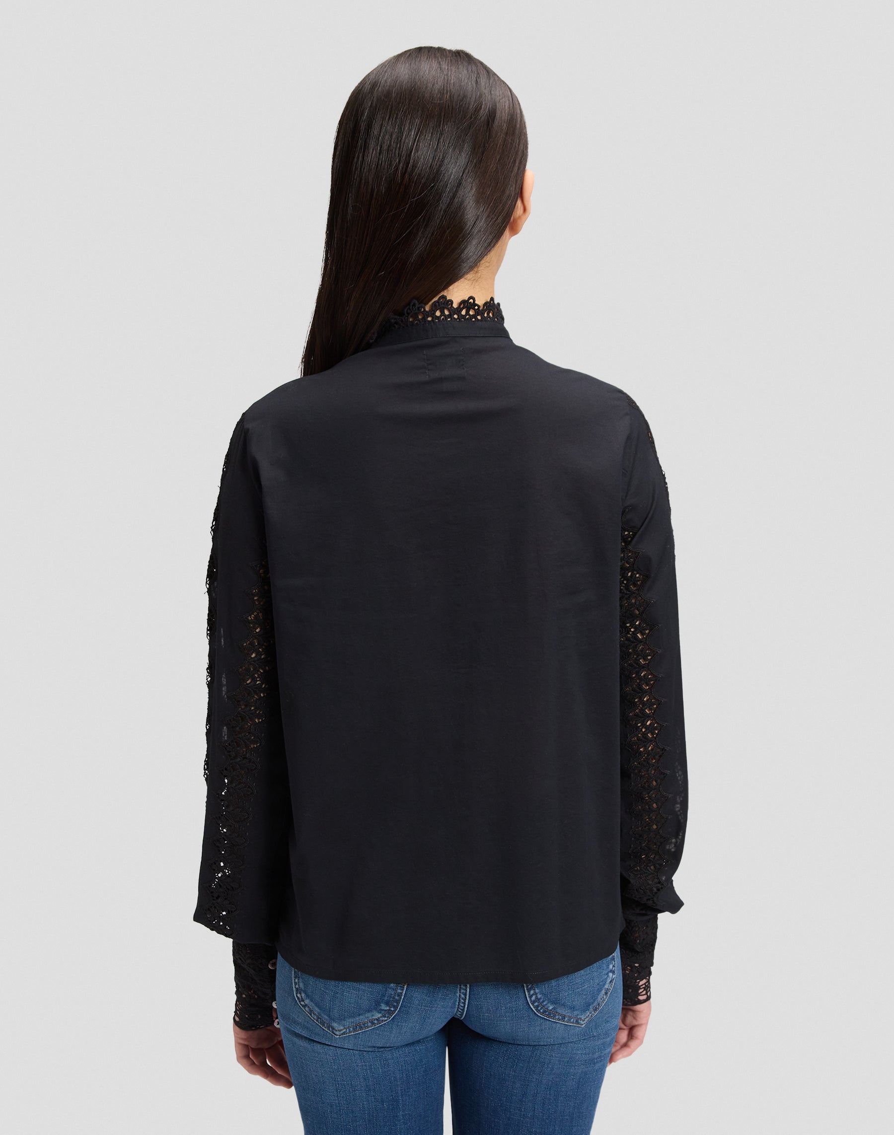 Bluse Bohemian in Black Hemden Lee