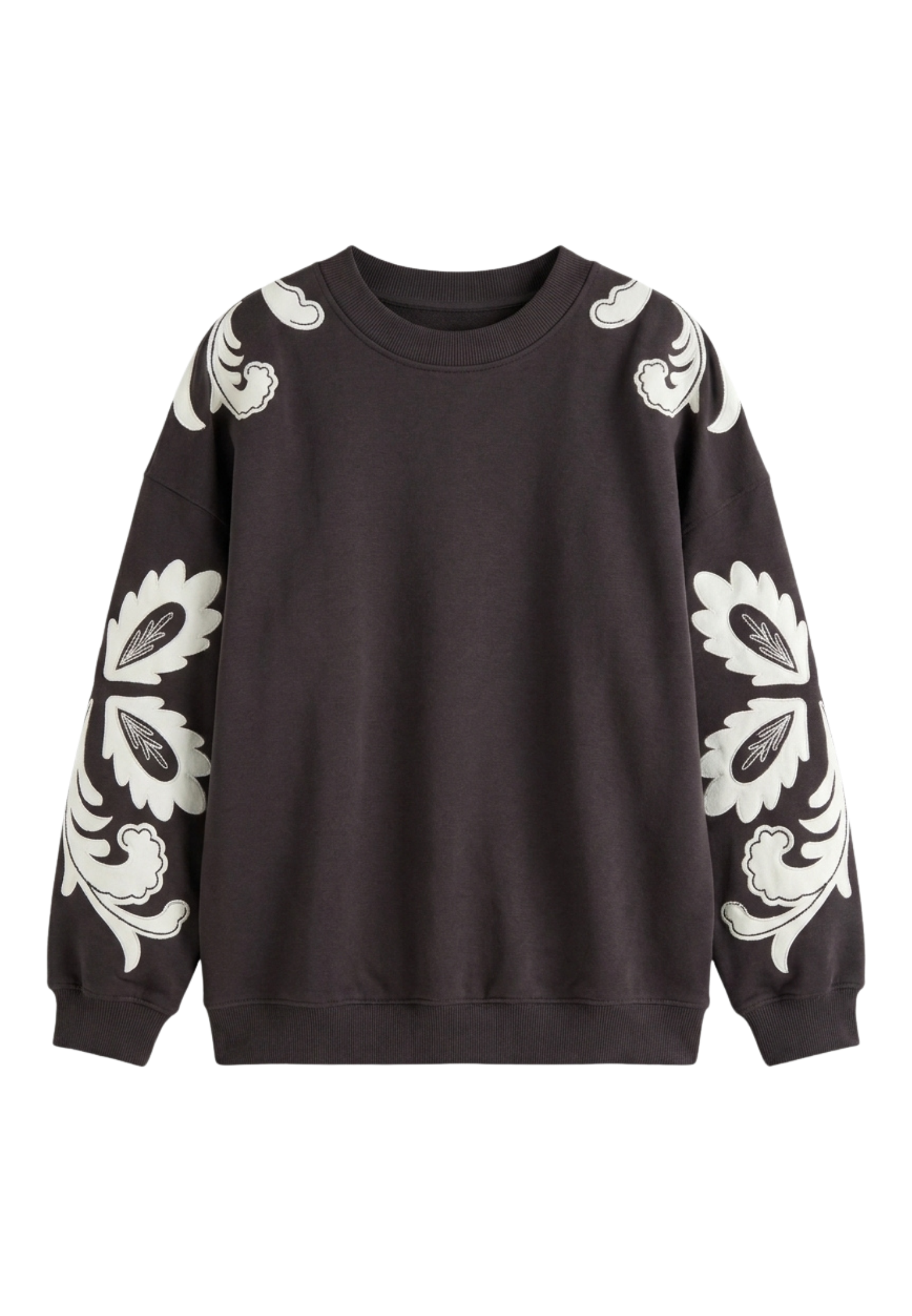Sweatshirt Applique in Faded Black