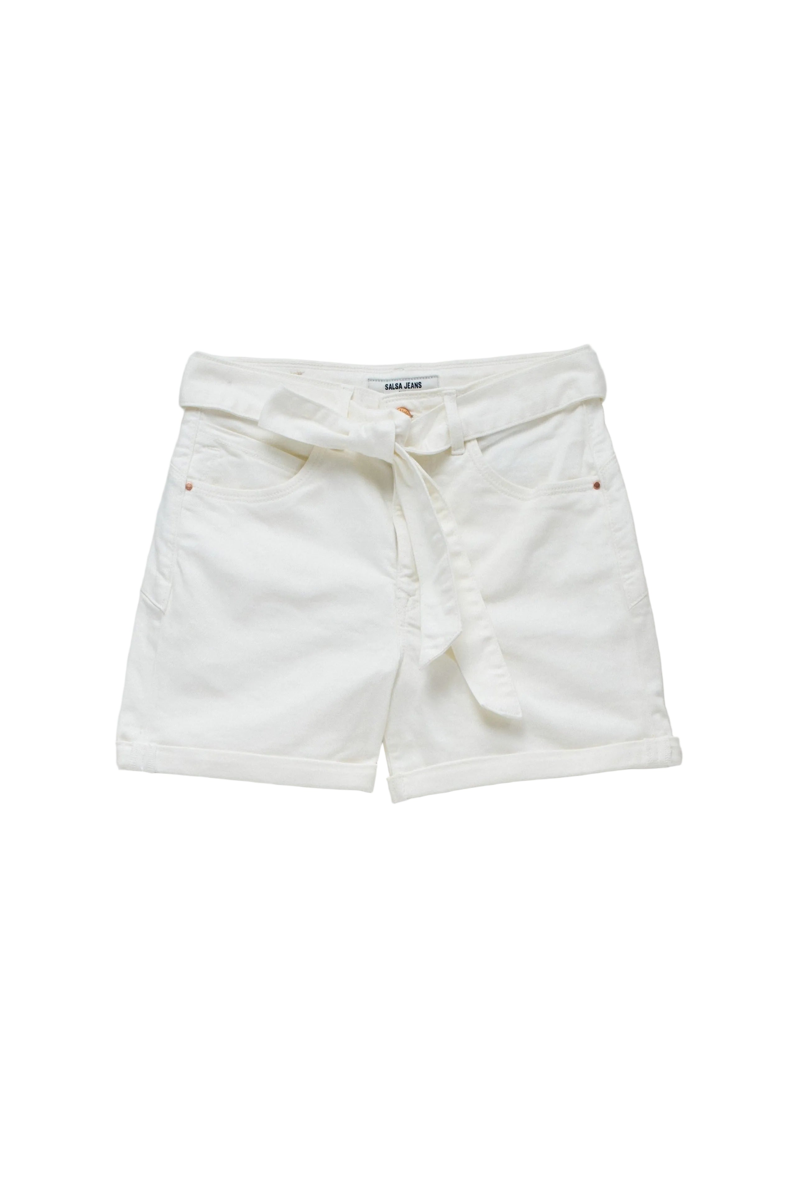 Short Glamour in Light Pearl Shorts Salsa Jeans