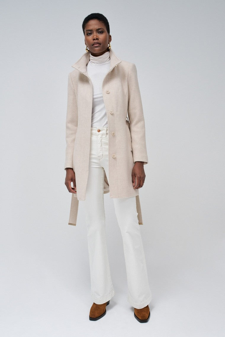 The Reimagined Wool Coat in Medium Beige V4 Jacken Salsa Jeans   