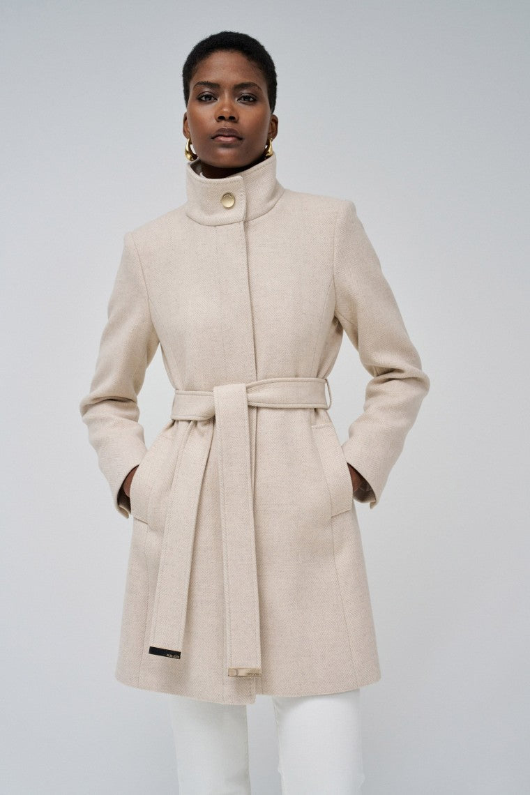 The Reimagined Wool Coat in Medium Beige V4 Jacken Salsa Jeans   