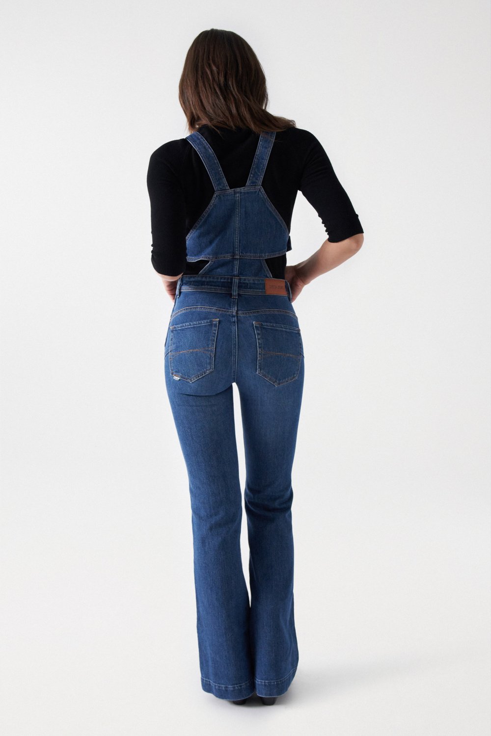 Overall Glamour Flare in Medium Wash Overall Salsa Jeans   