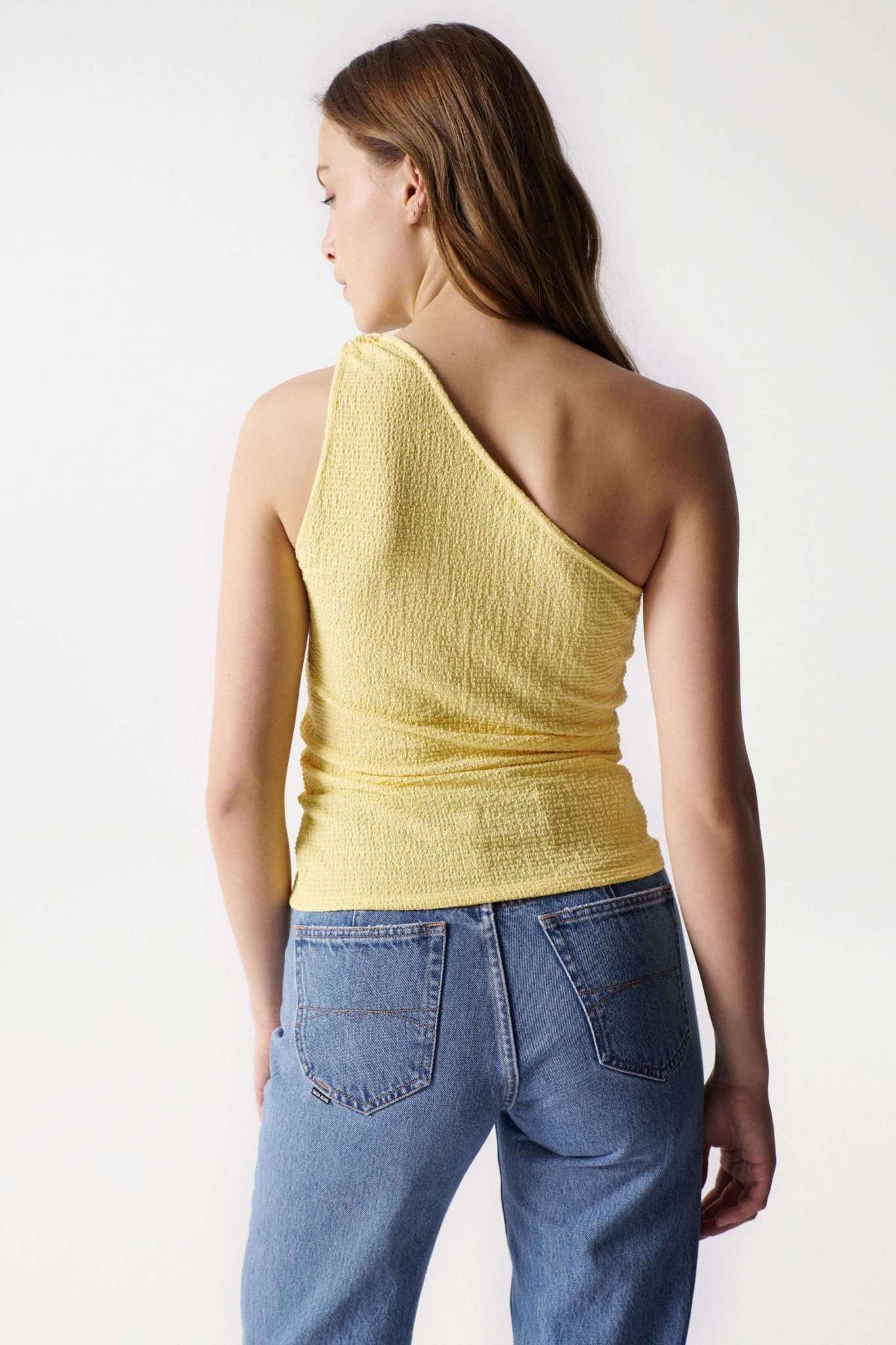 Detailed Top in Light Yellow Tops Salsa Jeans   