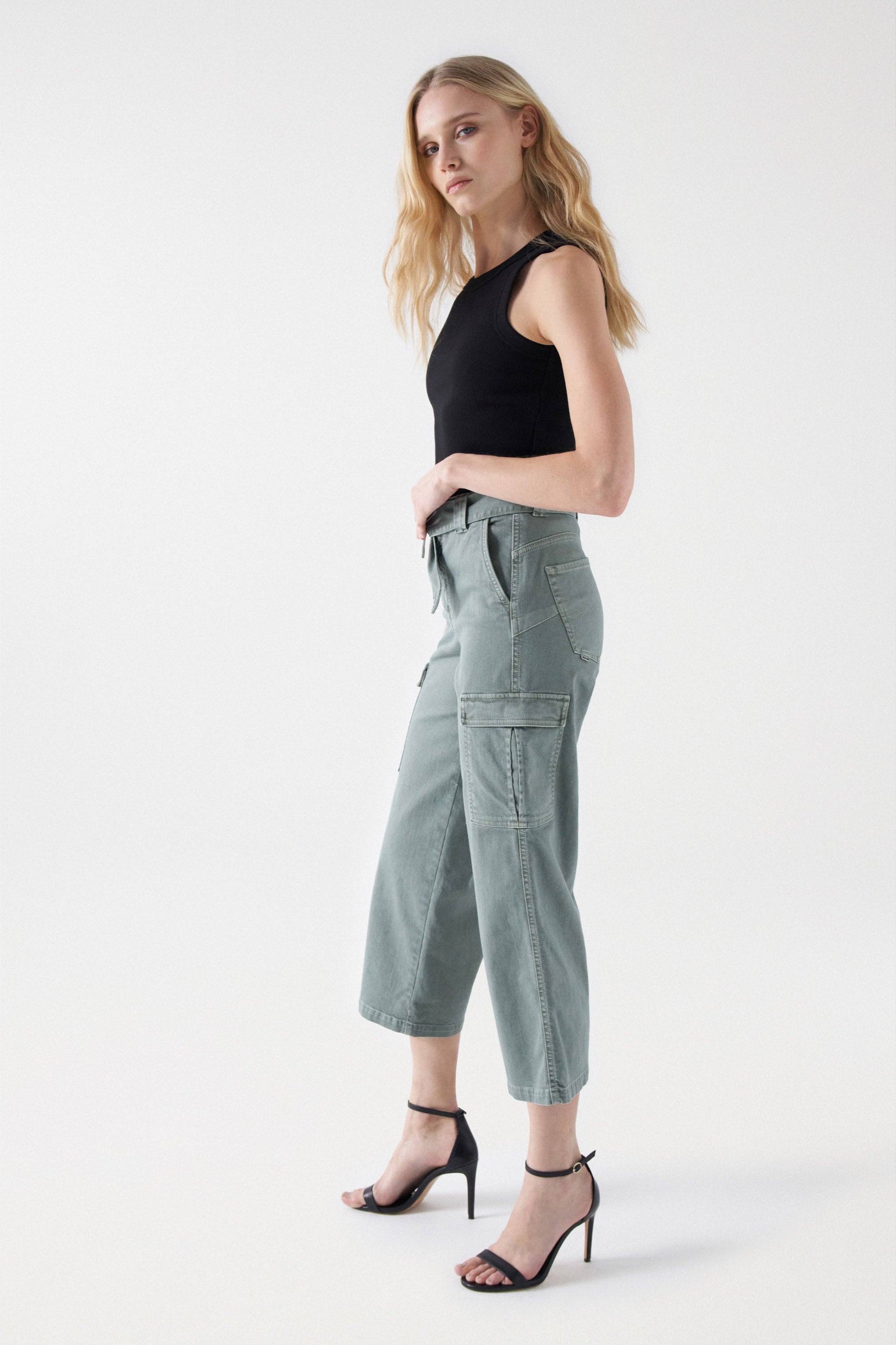 Cargo Faith In Colour in Dark Green V1 Jeans Salsa Jeans   