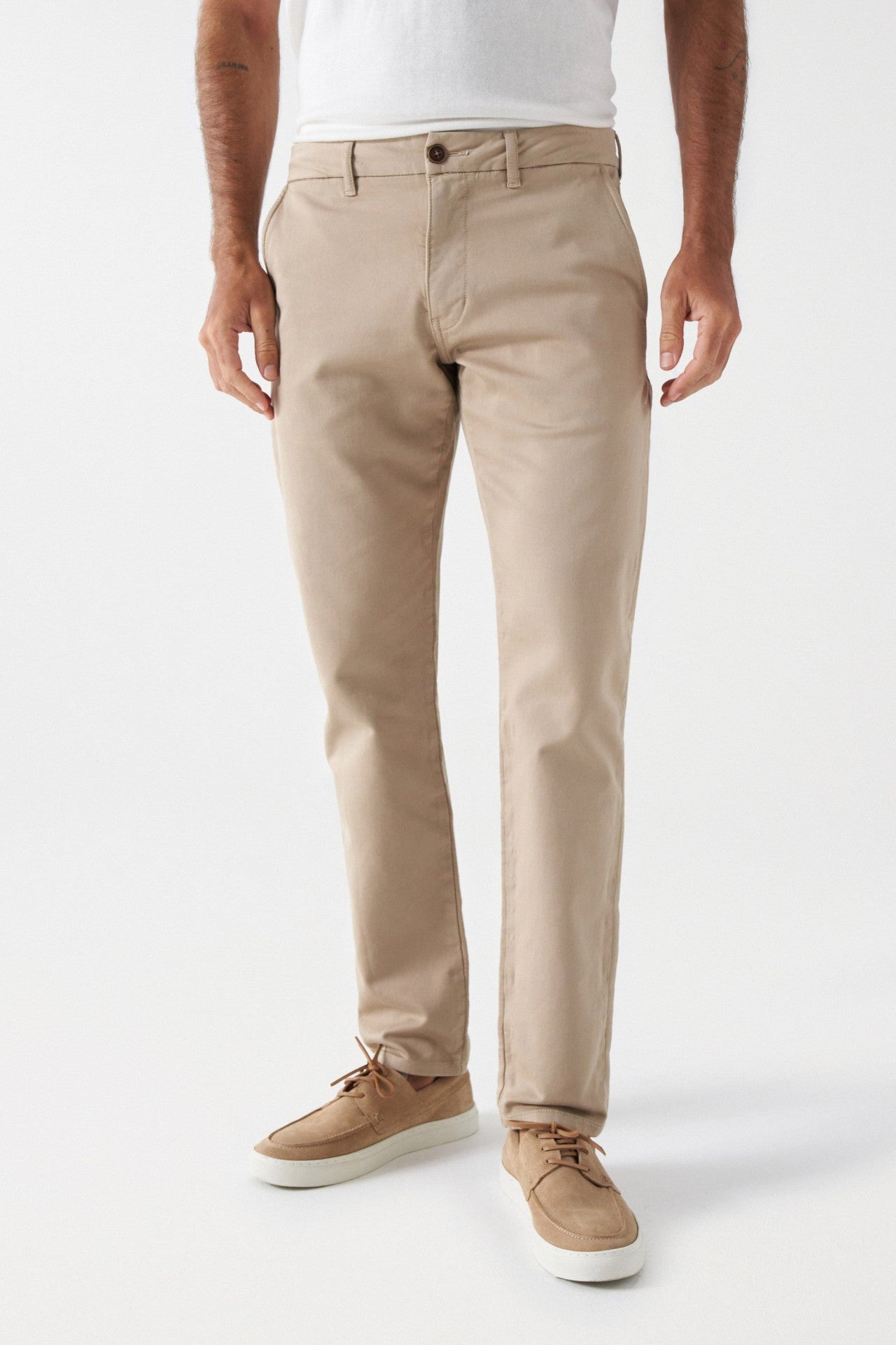 Chino Joggers S-Activ in Medium Beige Hosen Salsa Jeans