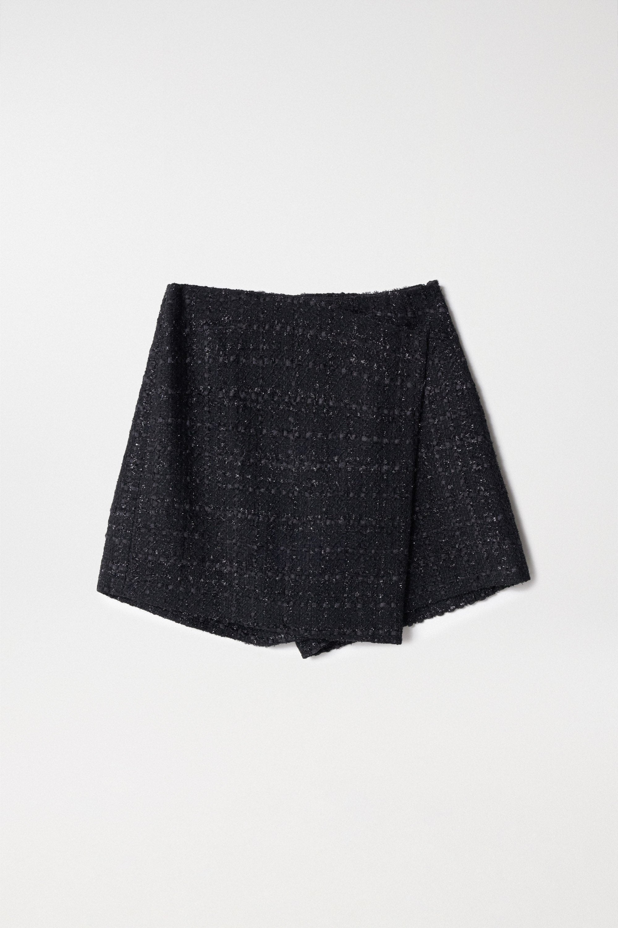 Tweed Mini Skort in Black Röcke Salsa Jeans   