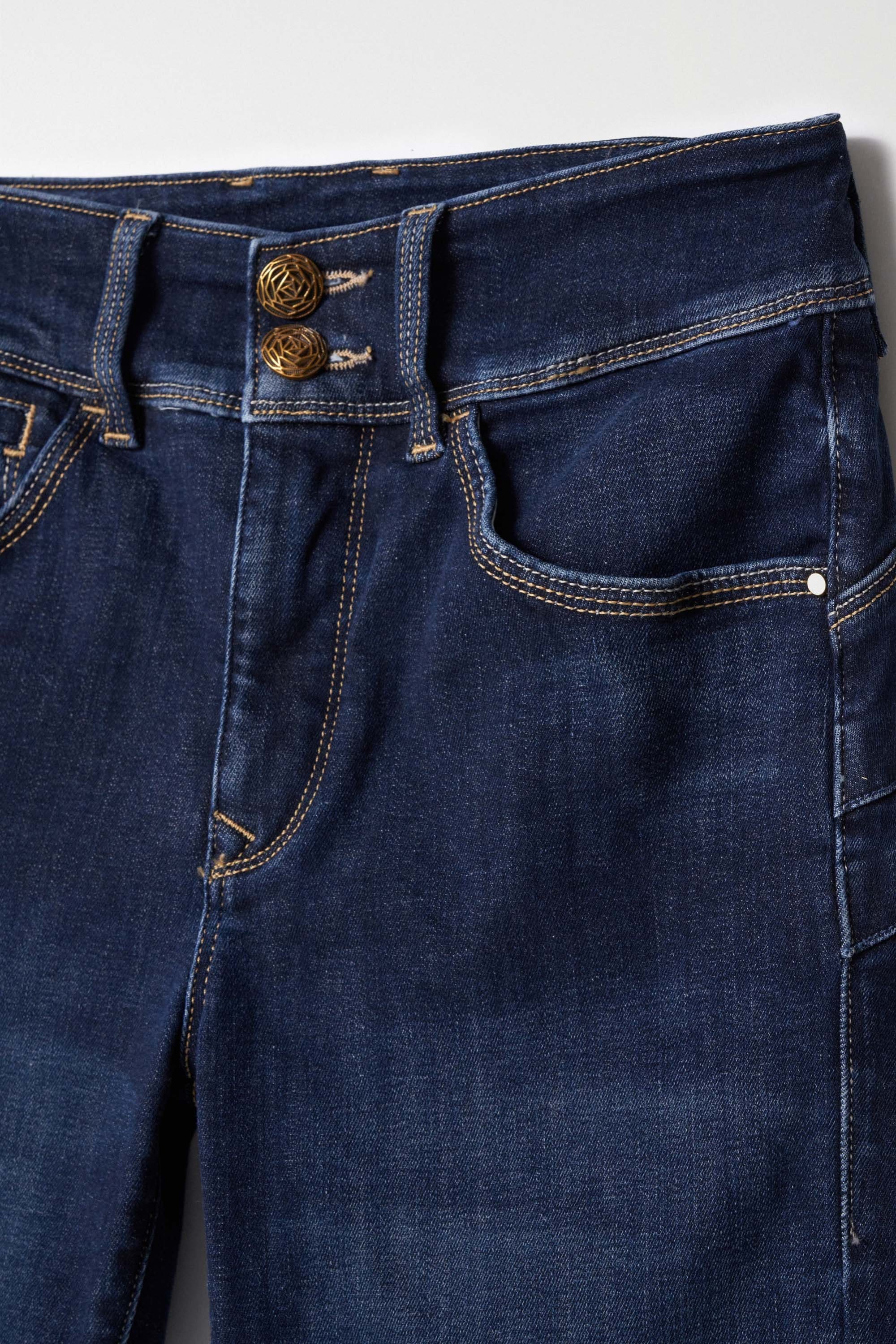 Secret Dark Wash With Detail in Medium Wash Jeans Salsa Jeans   
