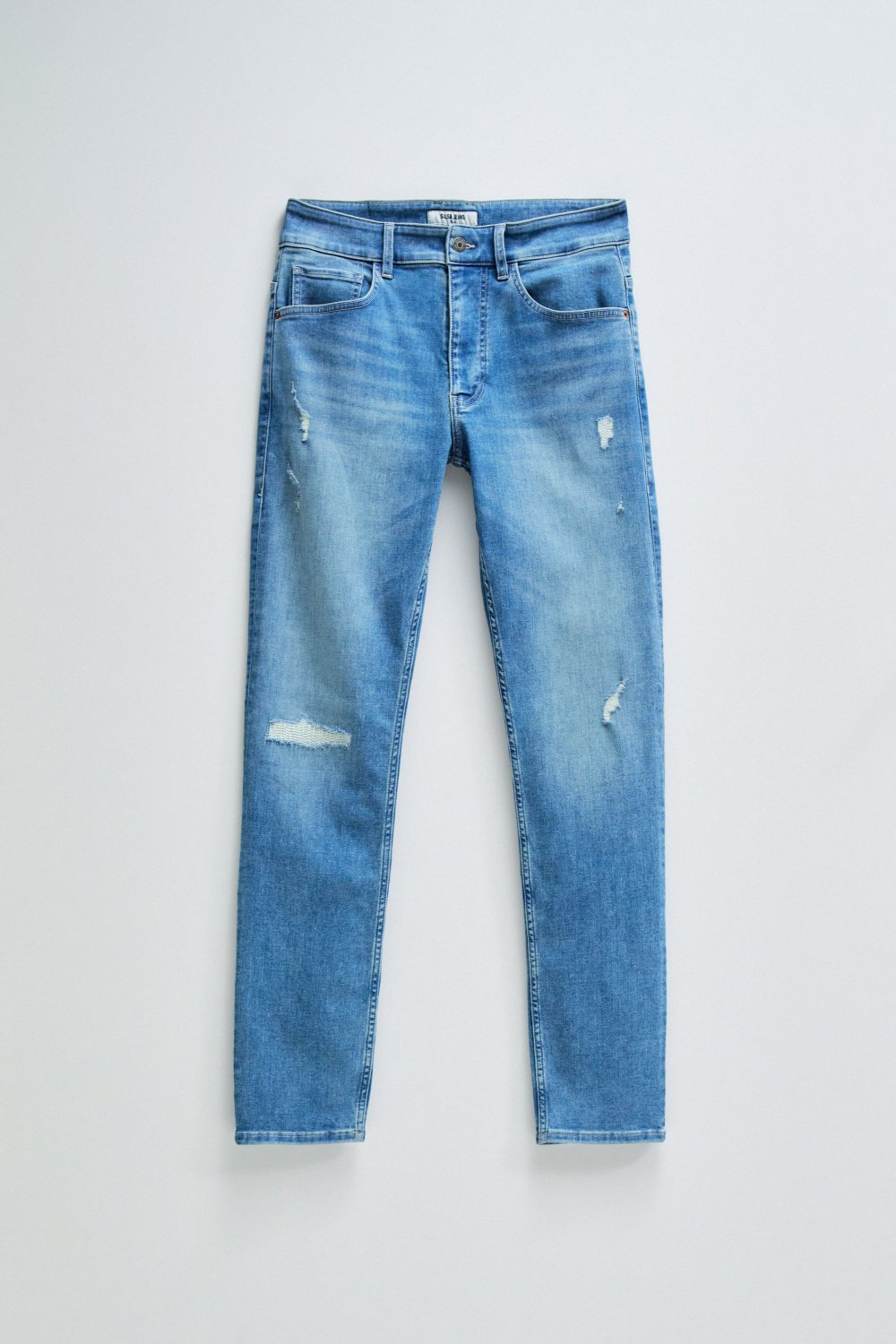 Slim S-Active Destroyed in Greencast Jeans Salsa Jeans   