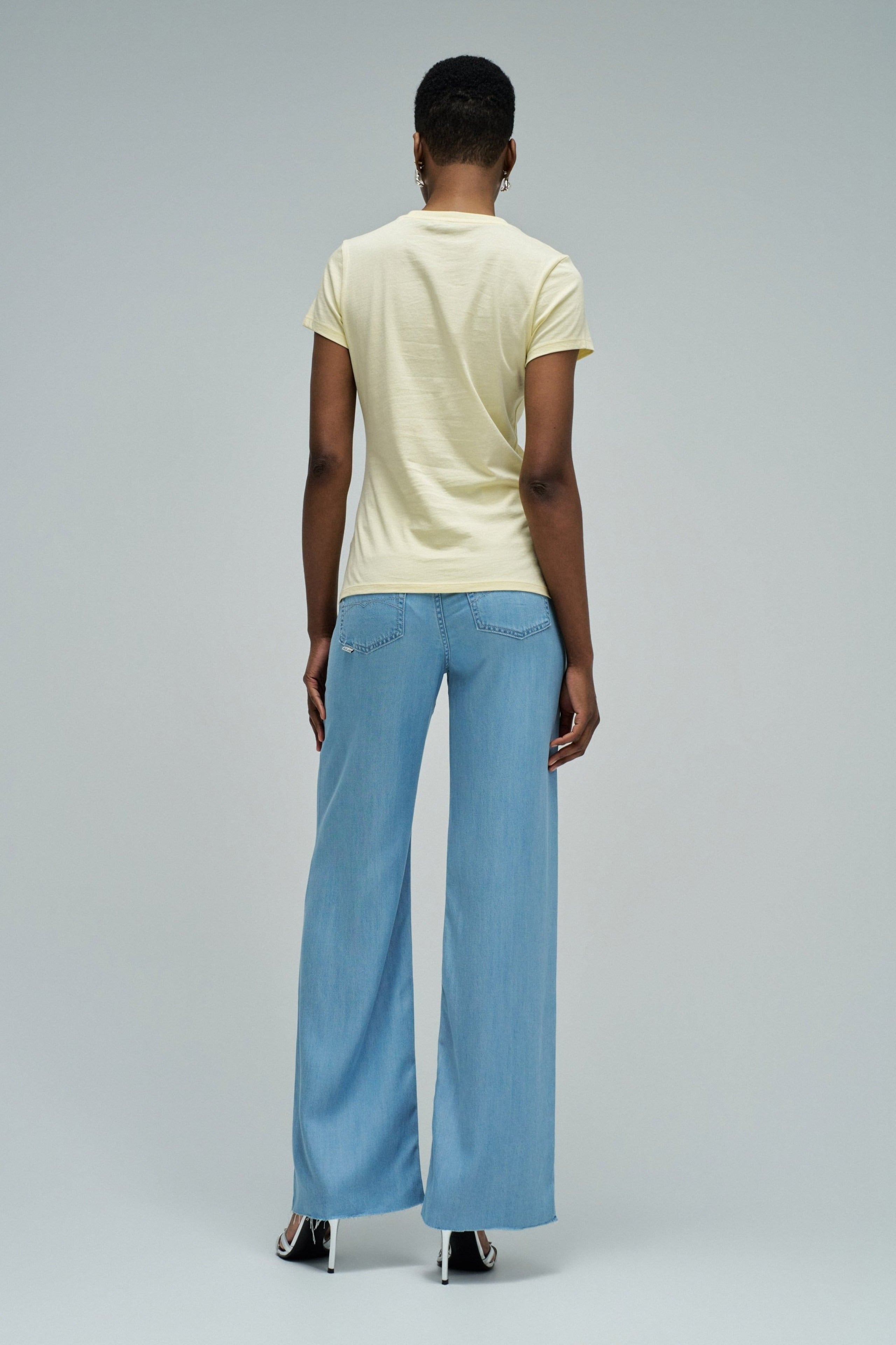 Institutional Beaded Branding T-Shirt in Medium Yellow