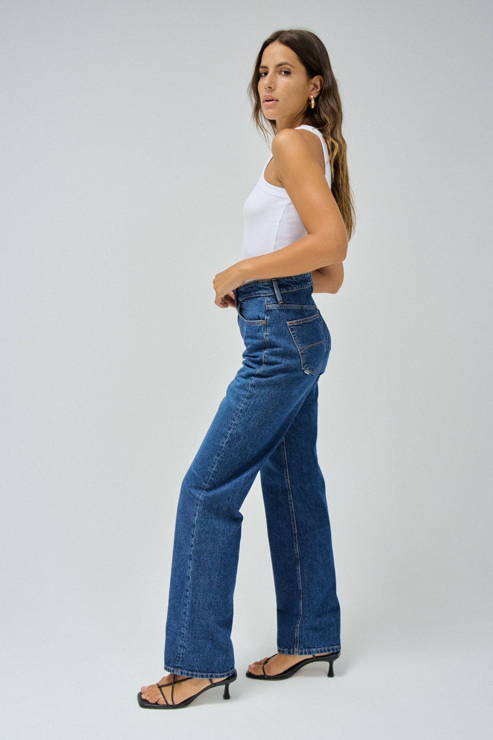 True With Cuff in Medium Wash Jeans Salsa Jeans   