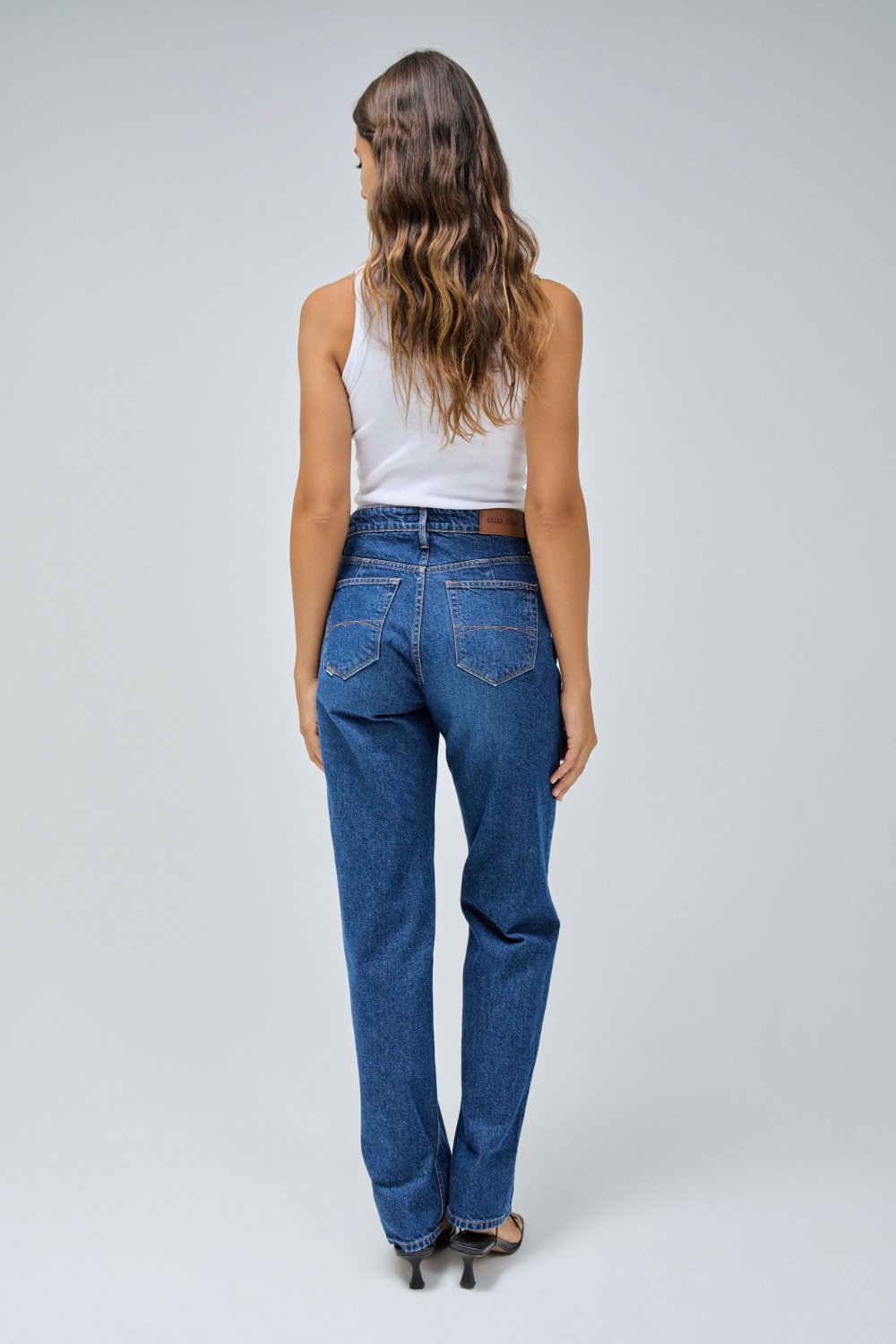 True With Cuff in Medium Wash Jeans Salsa Jeans   