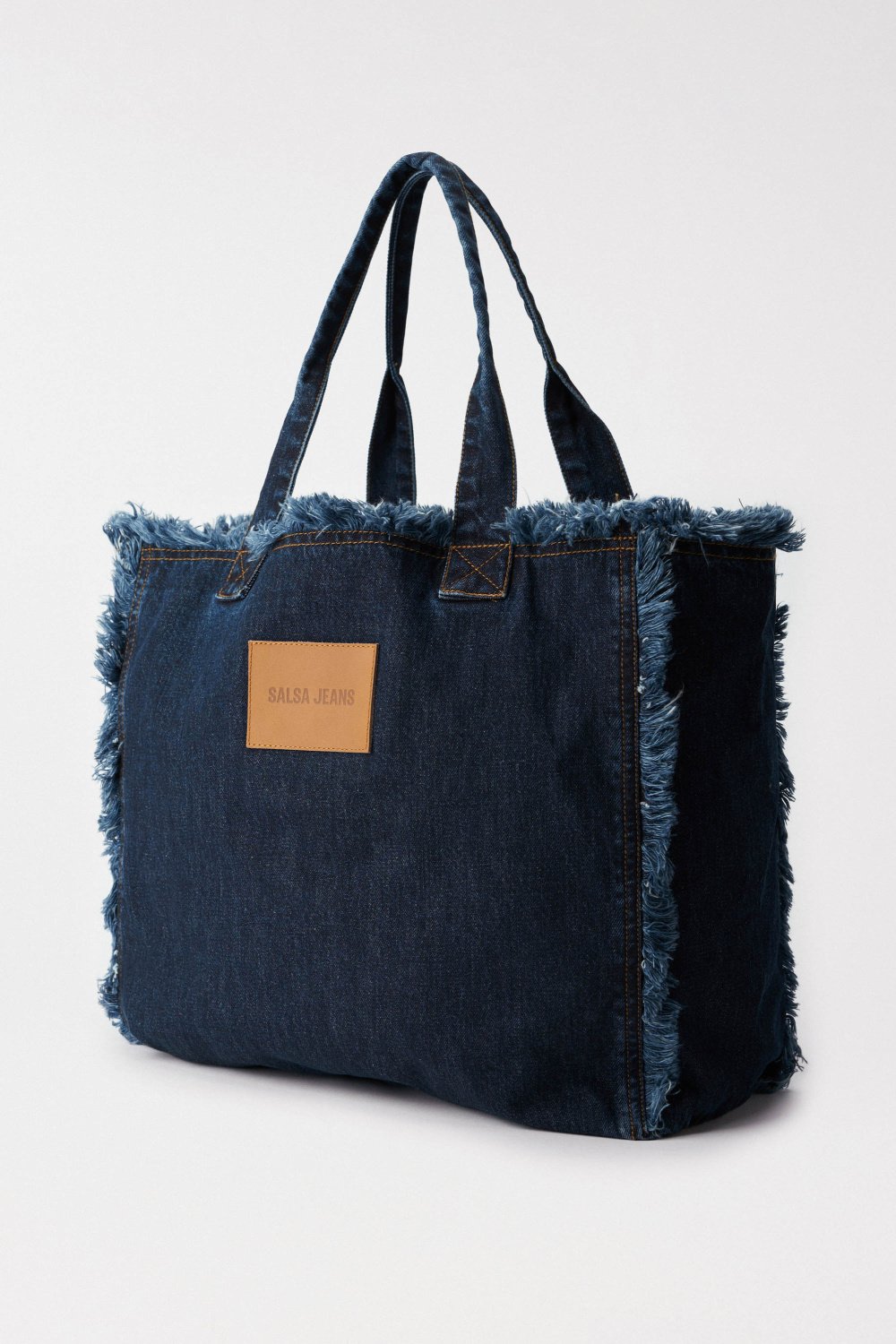 Denim Tote Bag in Dark Wash Taschen Salsa Jeans   