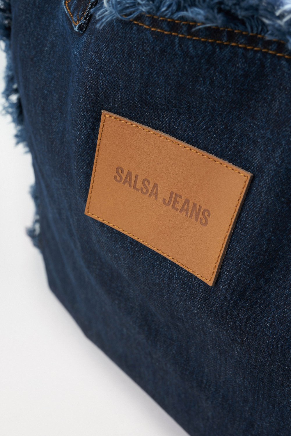 Denim Tote Bag in Dark Wash Taschen Salsa Jeans   