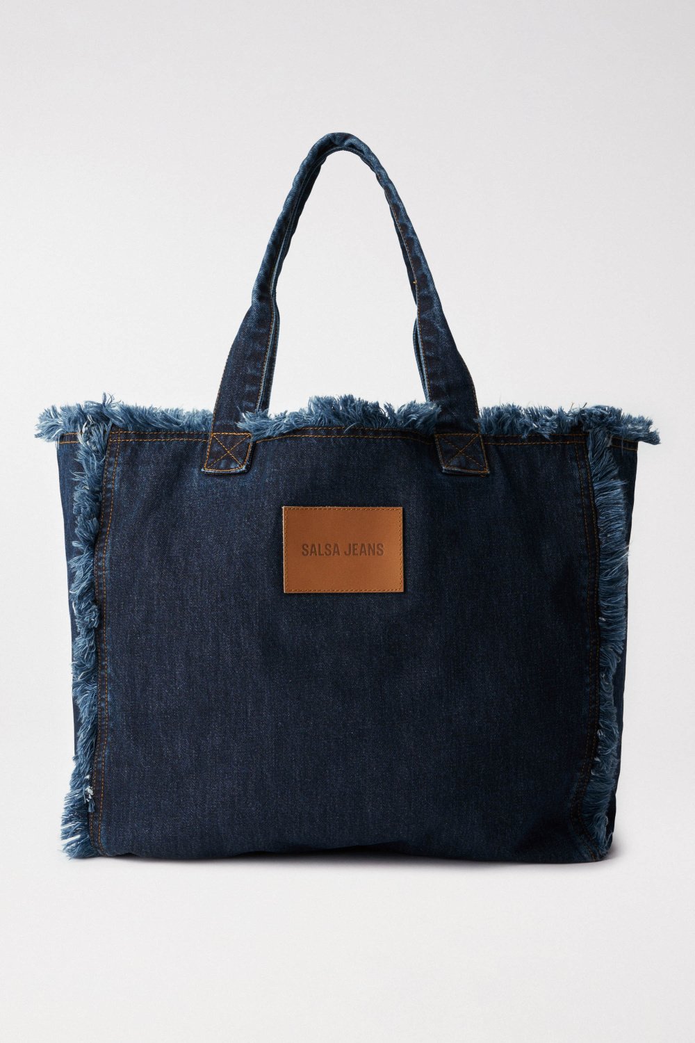 Denim Tote Bag in Dark Wash Taschen Salsa Jeans   